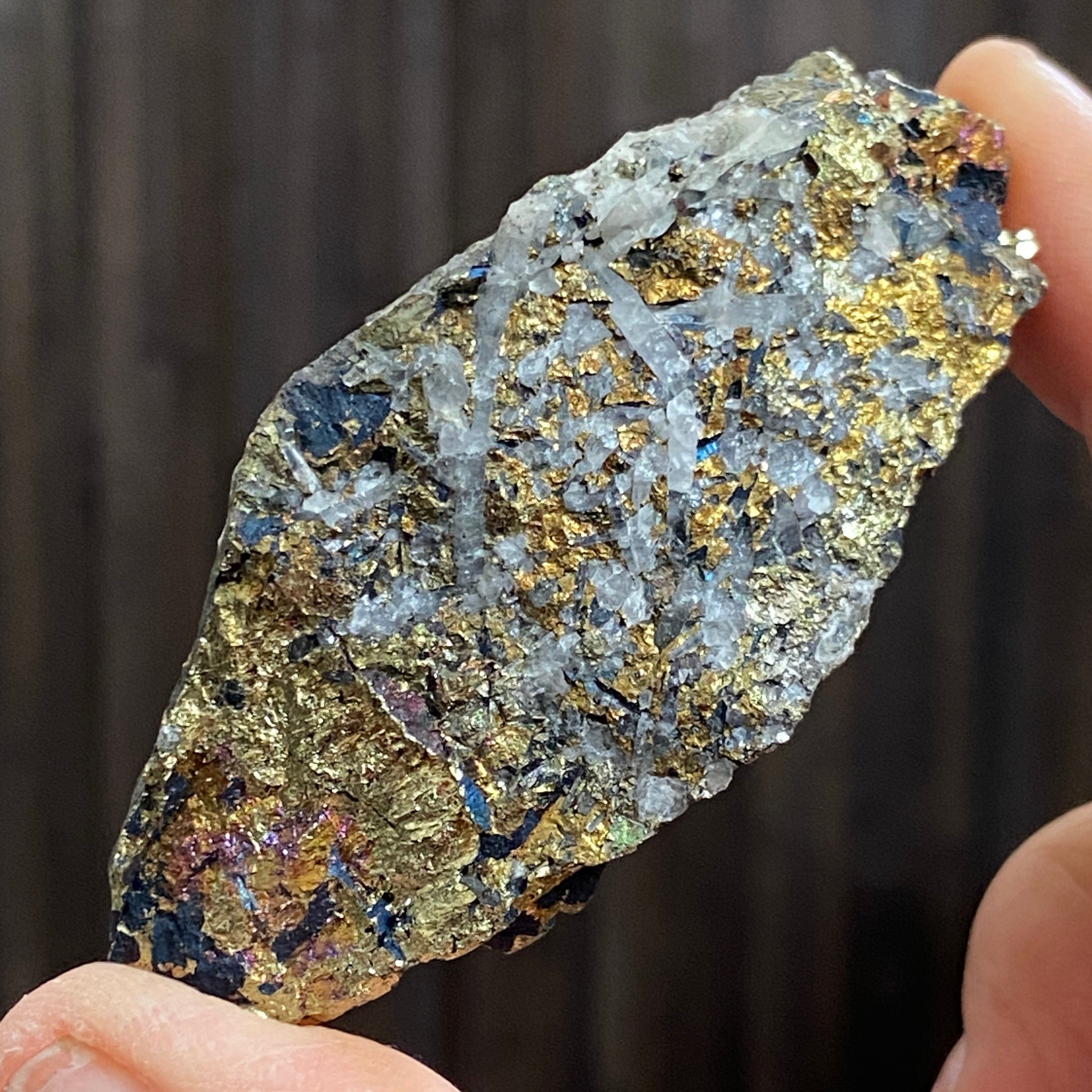 Chalcopyrite with Quartz – Morocco