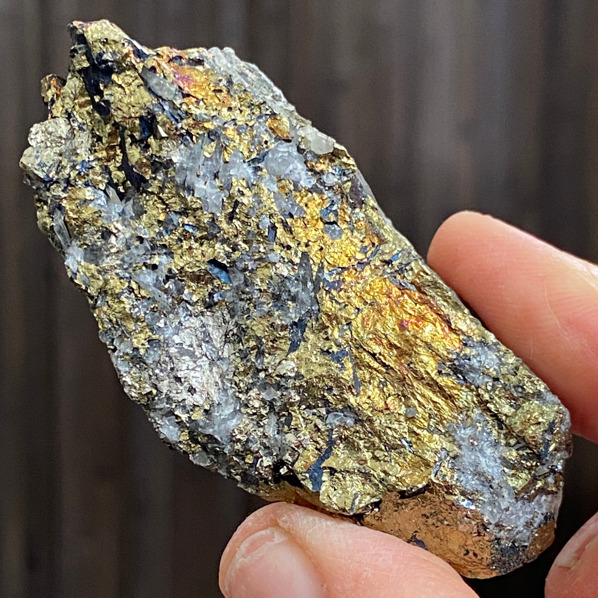 Chalcopyrite with Quartz – Morocco
