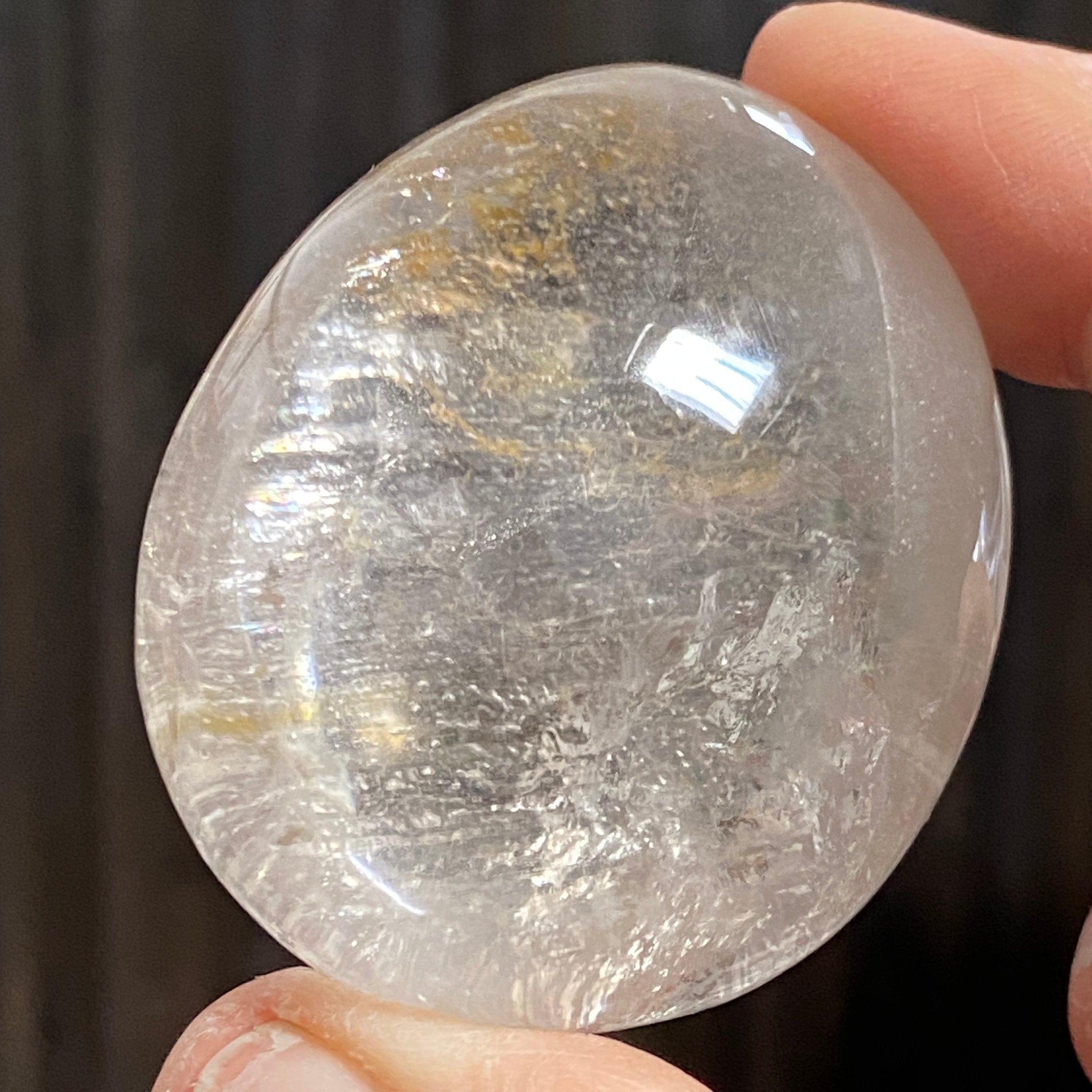 Golden Healer Quartz Palmstone – Brazil