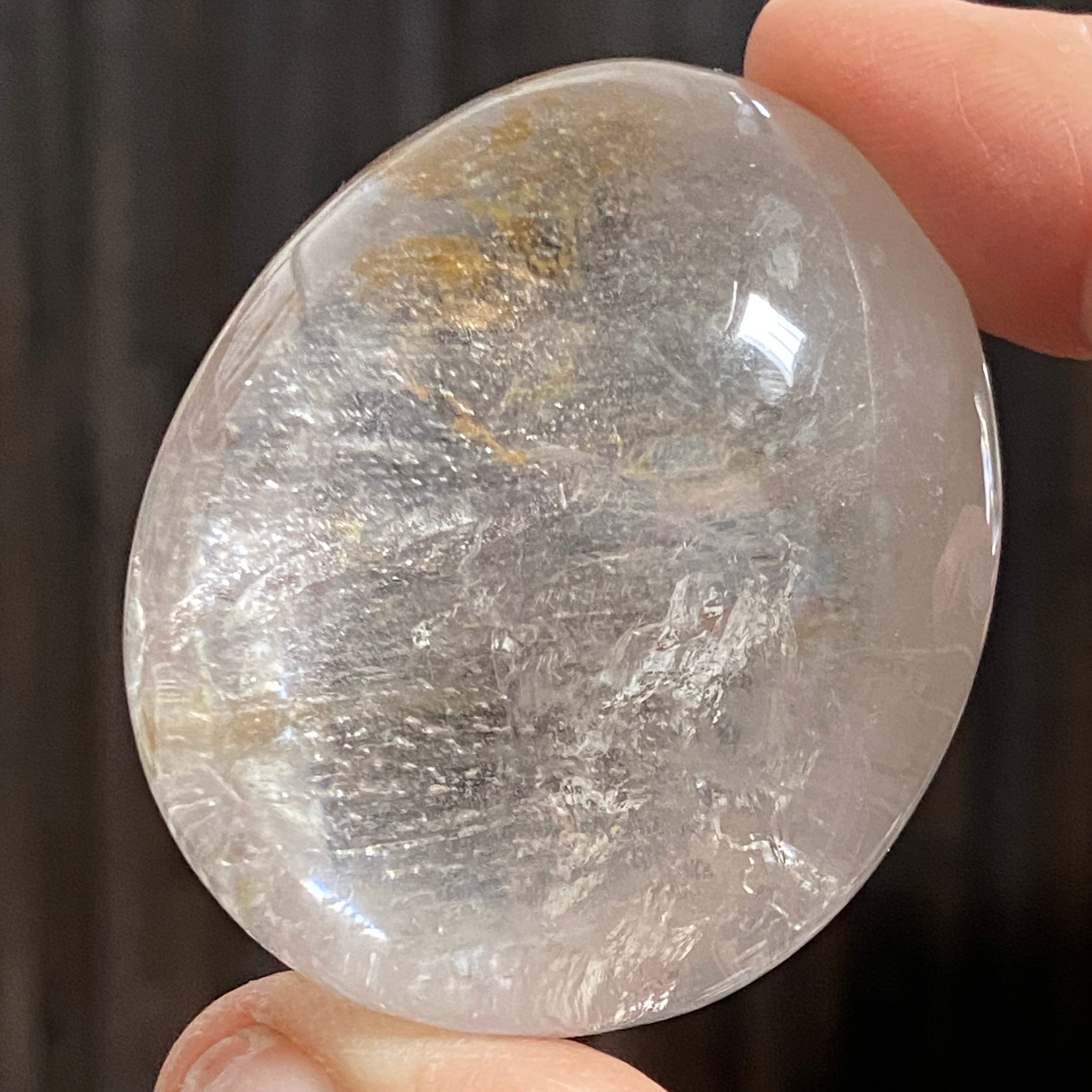 Golden Healer Quartz Palmstone – Brazil