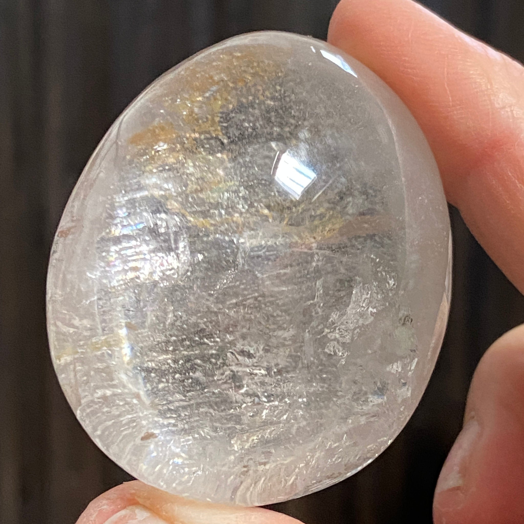 Golden Healer Quartz Palmstone – Brazil