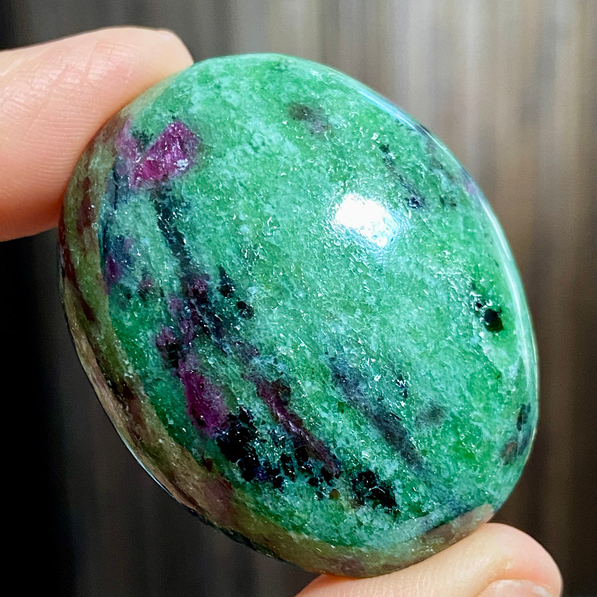 Ruby Zoisite Palmstone