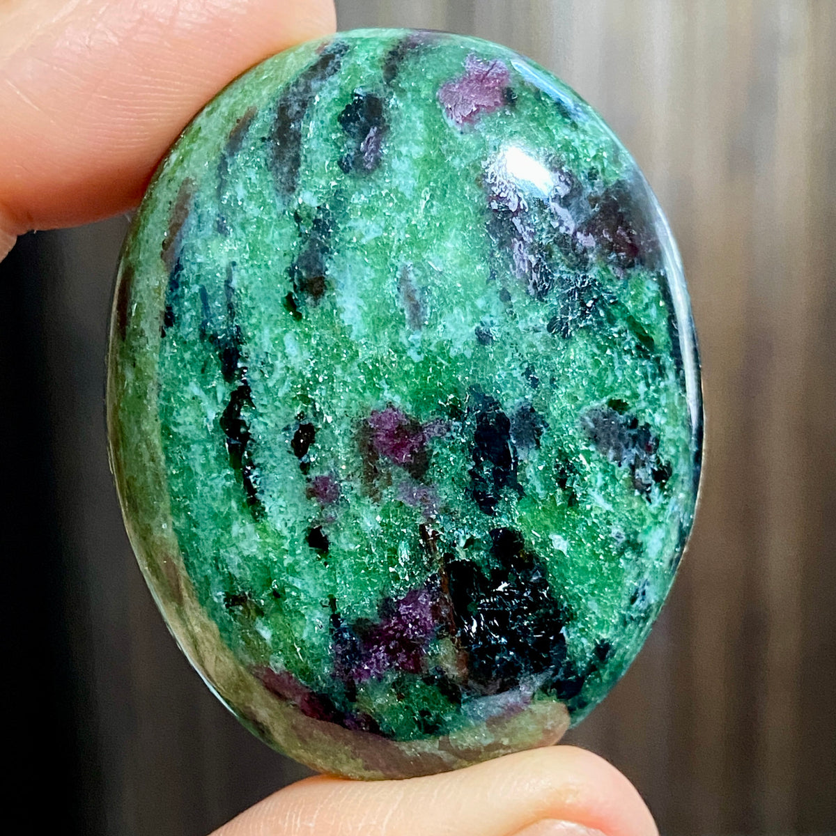 Ruby Zoisite Palmstone