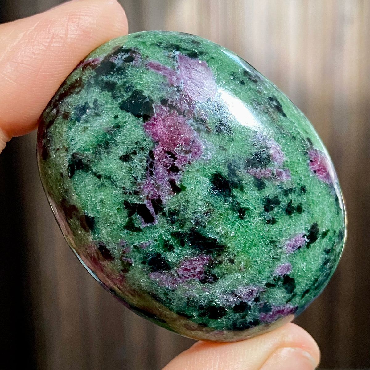 Ruby Zoisite Palmstone