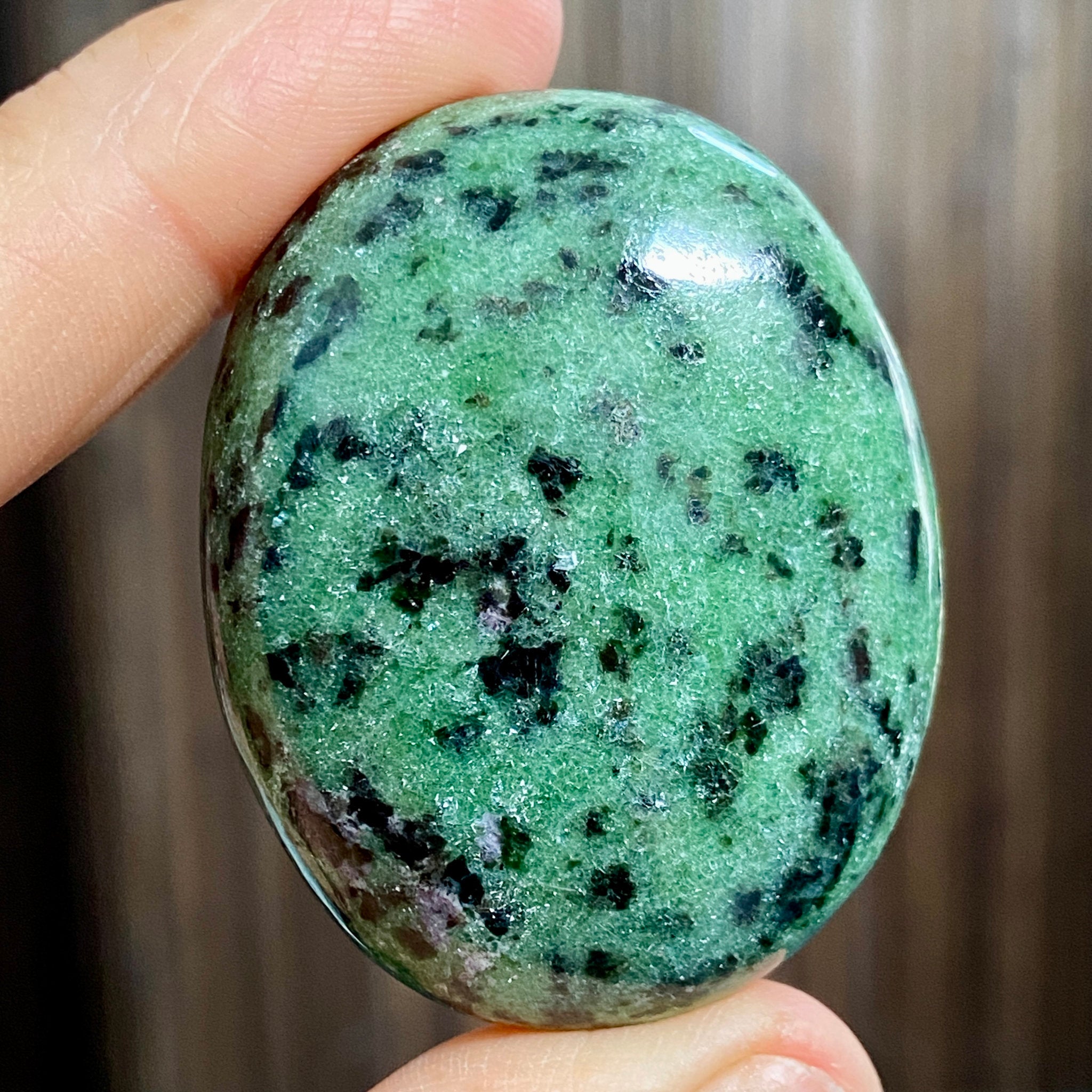 Ruby Zoisite Palmstone