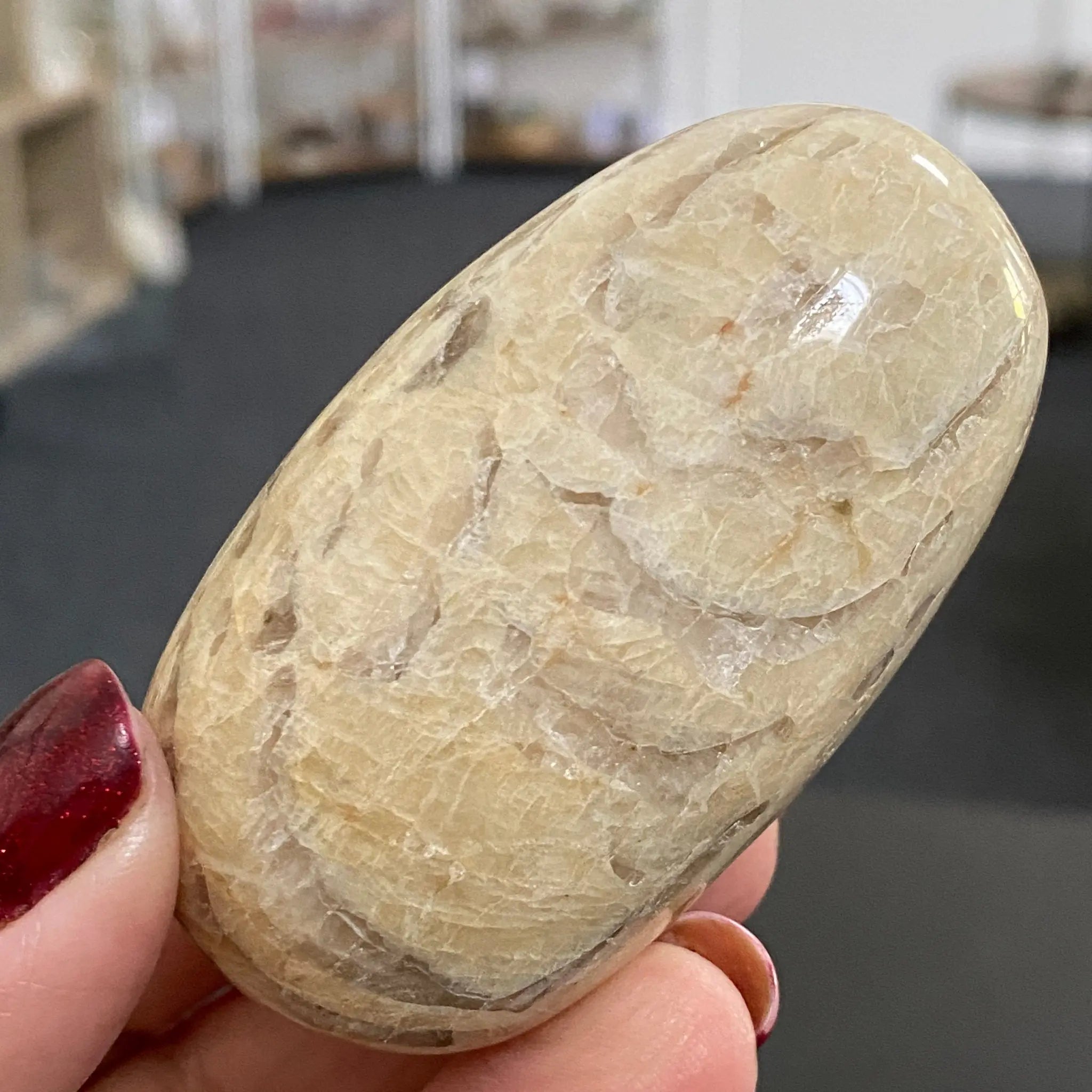 Zebradorite Palm Stone