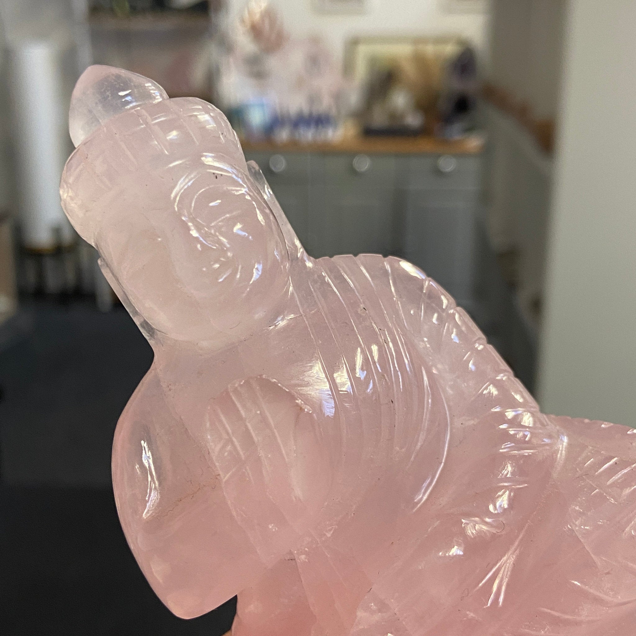 Rose Quartz Buddha Carving – Brazil