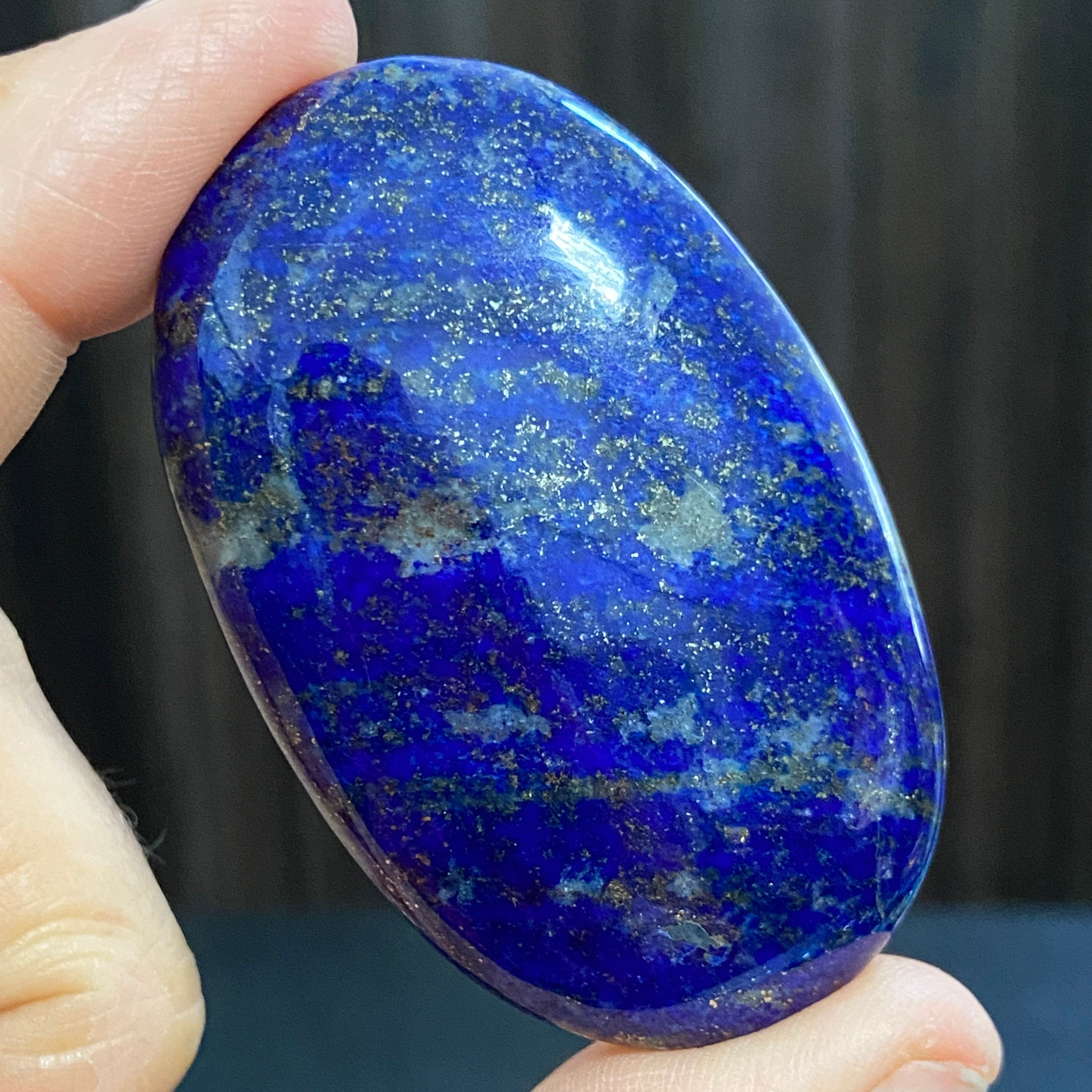 Lapis Lazuli Palmstone – Mine 4 - Afghanistan