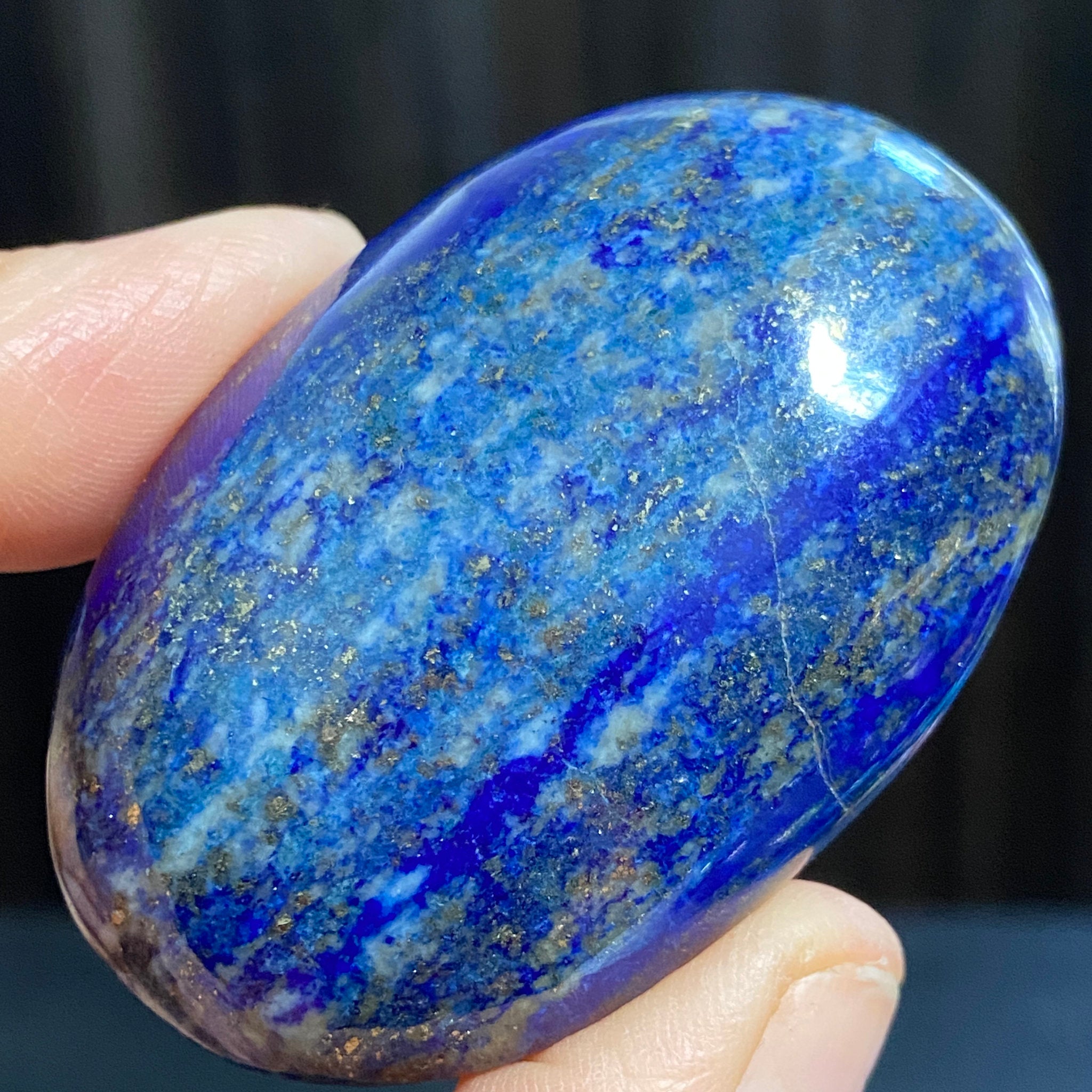 Lapis Lazuli Palmstone – Mine 4 - Afghanistan