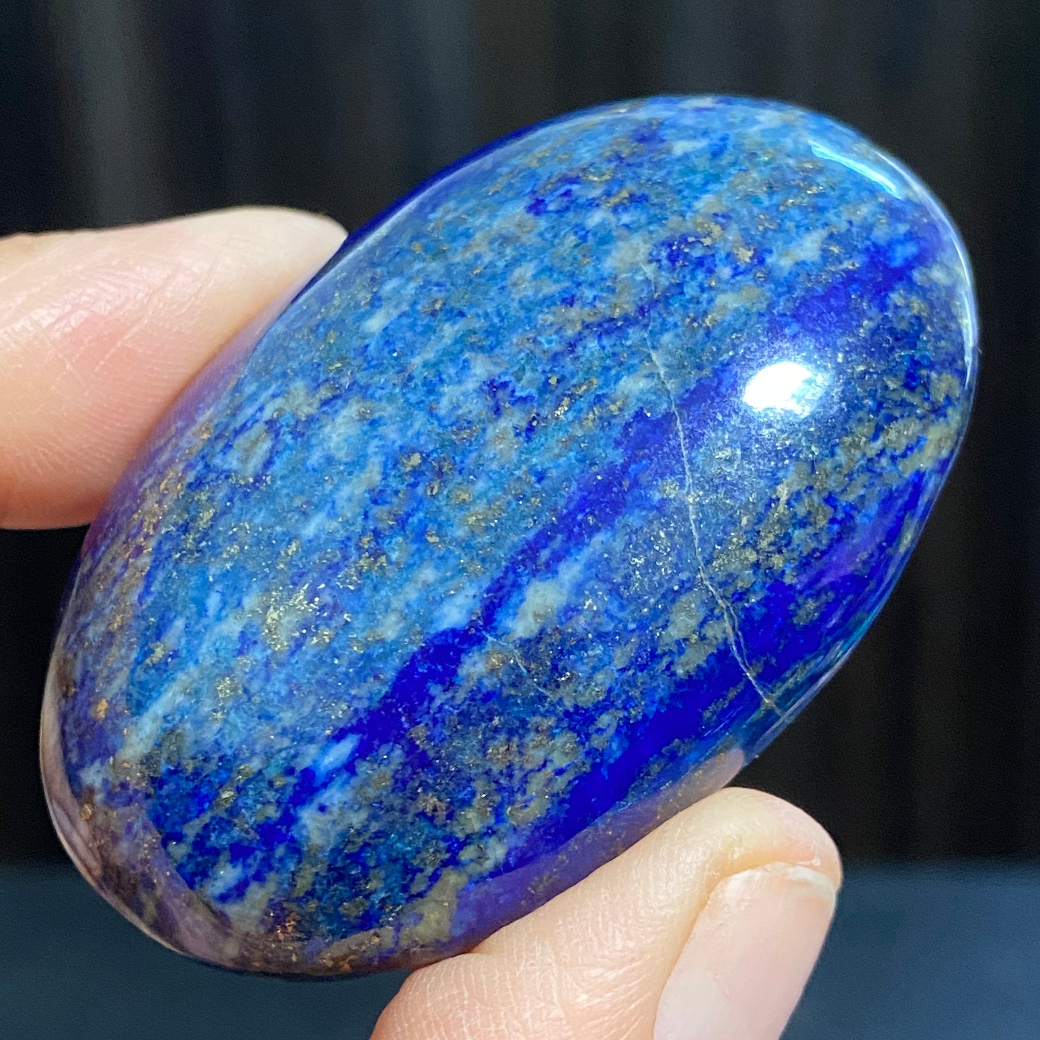 Lapis Lazuli Palmstone – Mine 4 - Afghanistan