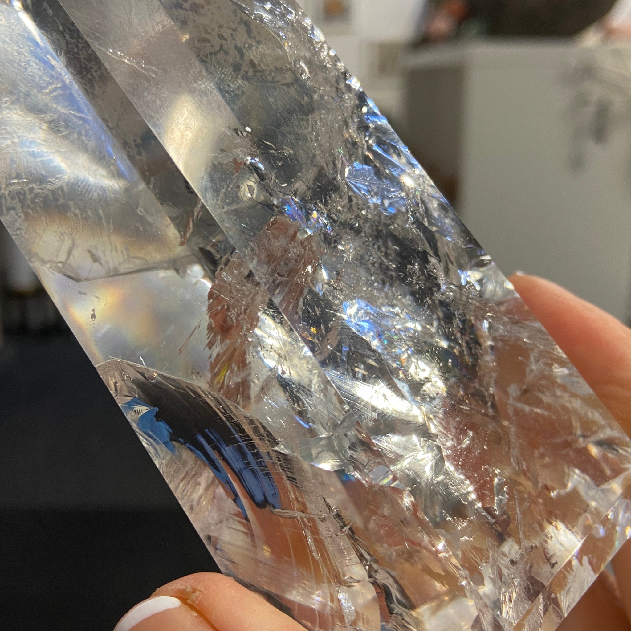 Clear Quartz Generator Tower – Brazil