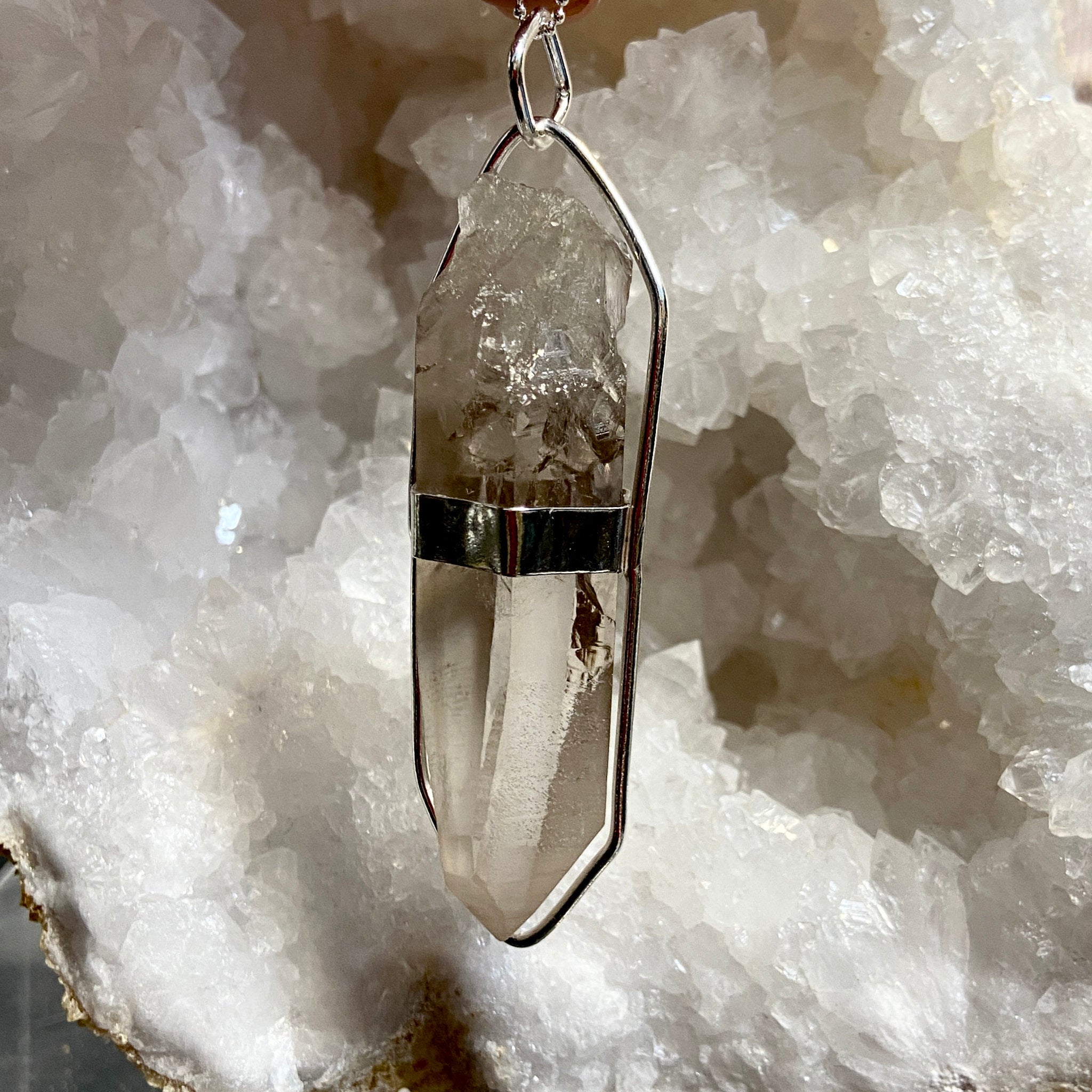 Smoky Lemurian Seed Pendant – Brazil - Bespoke by Song of the Sea