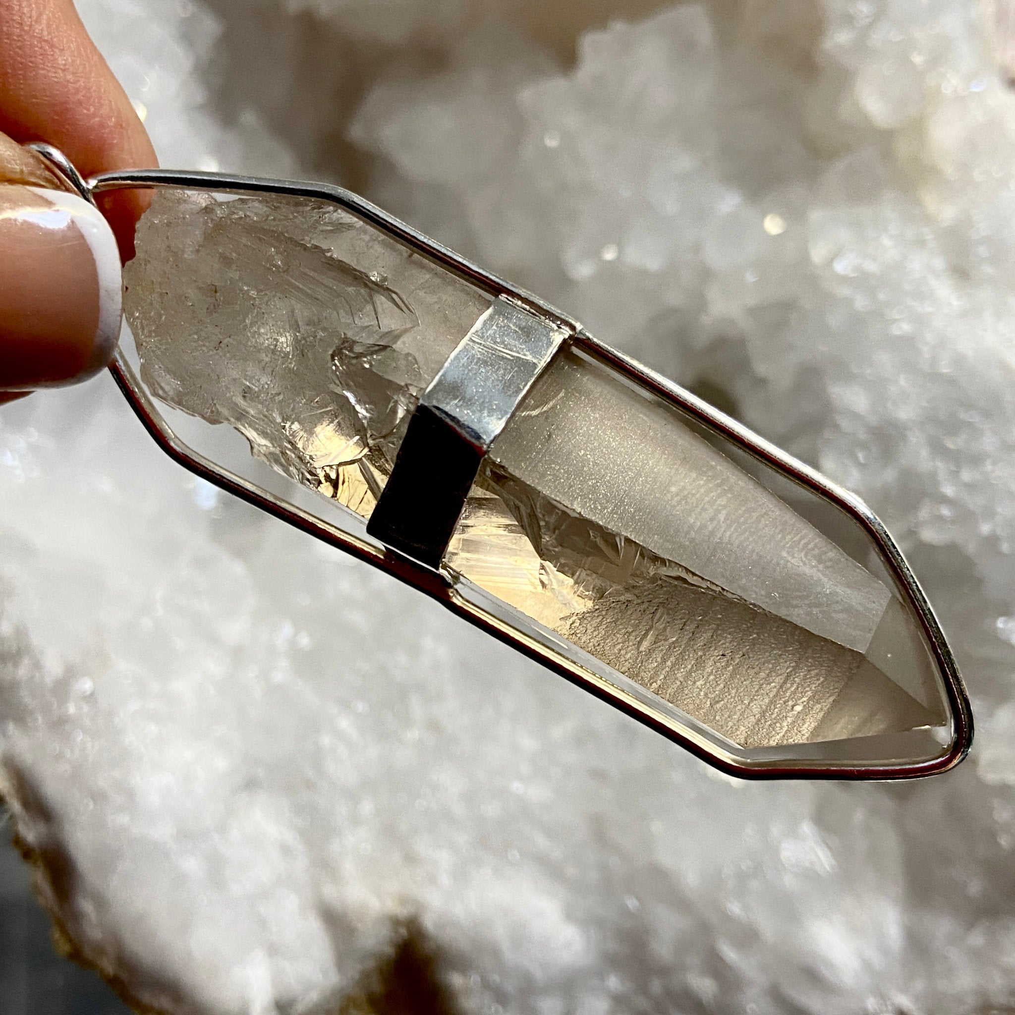 Smoky Lemurian Seed Pendant – Brazil - Bespoke by Song of the Sea