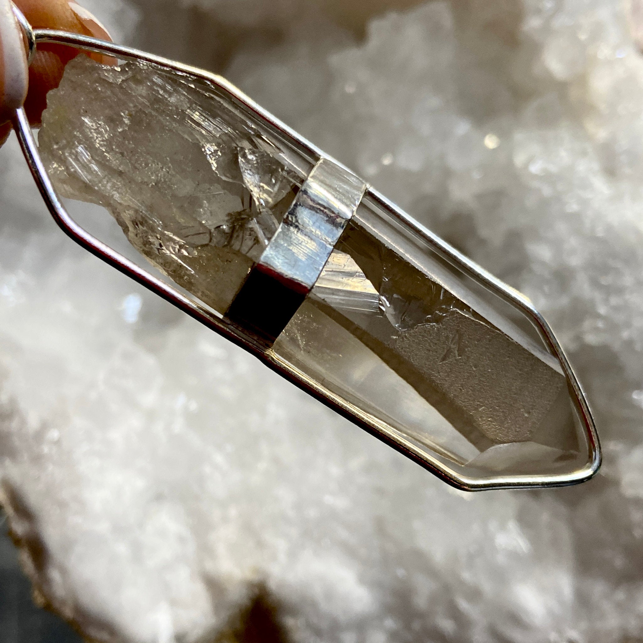 Smoky Lemurian Seed Pendant – Brazil - Bespoke by Song of the Sea