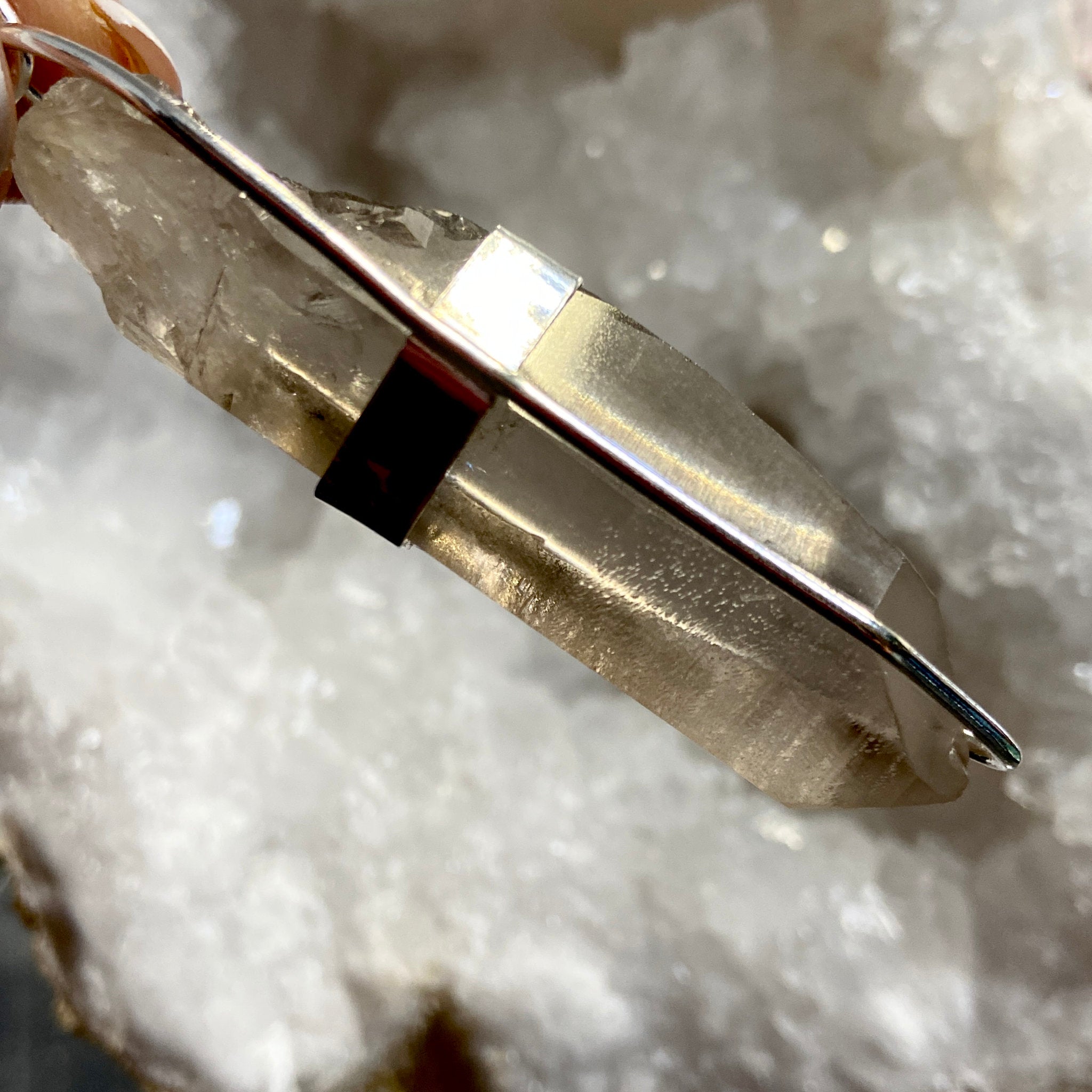 Smoky Lemurian Seed Pendant – Brazil - Bespoke by Song of the Sea