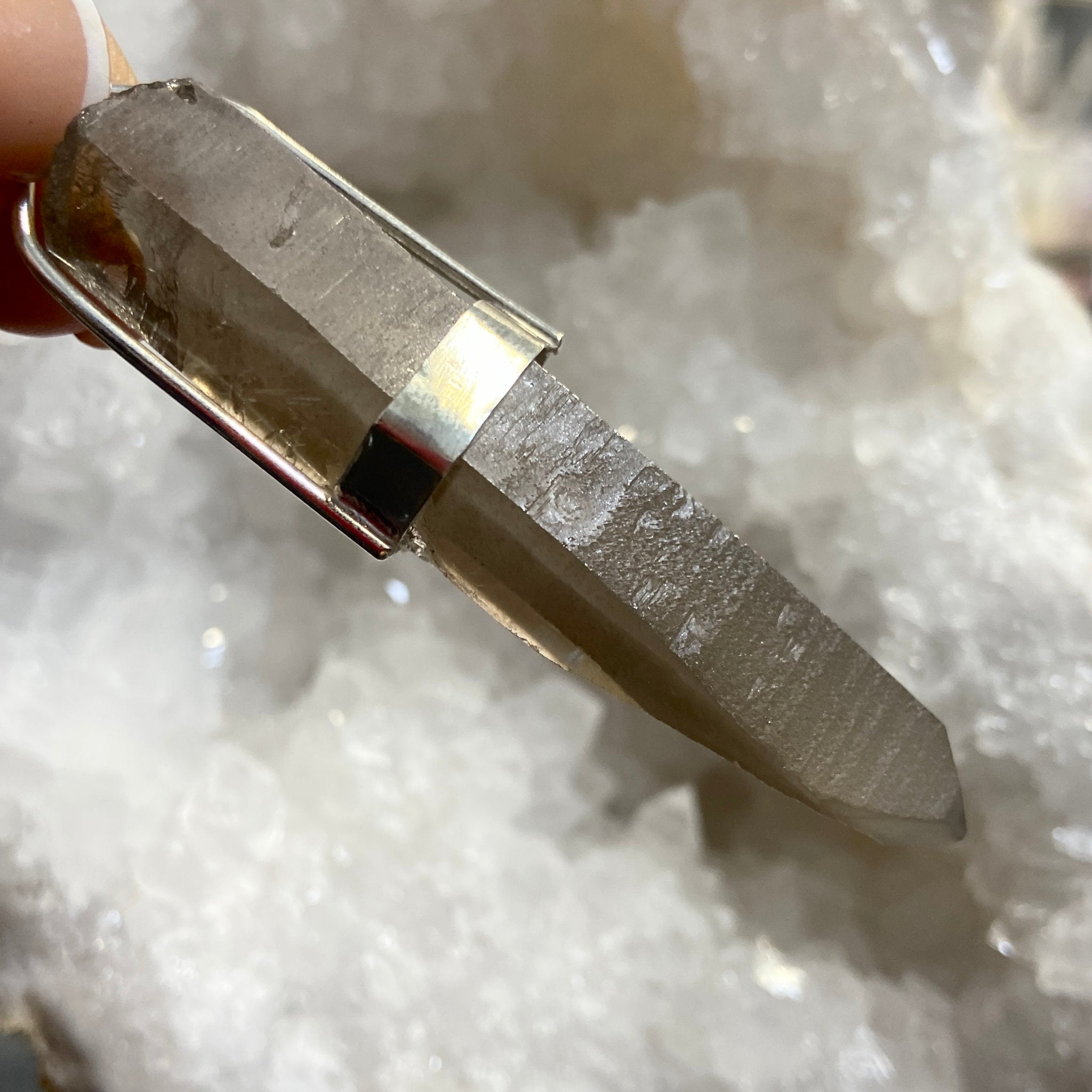 Smoky Lemurian Seed Pendant – Brazil - Bespoke by Song of the Sea