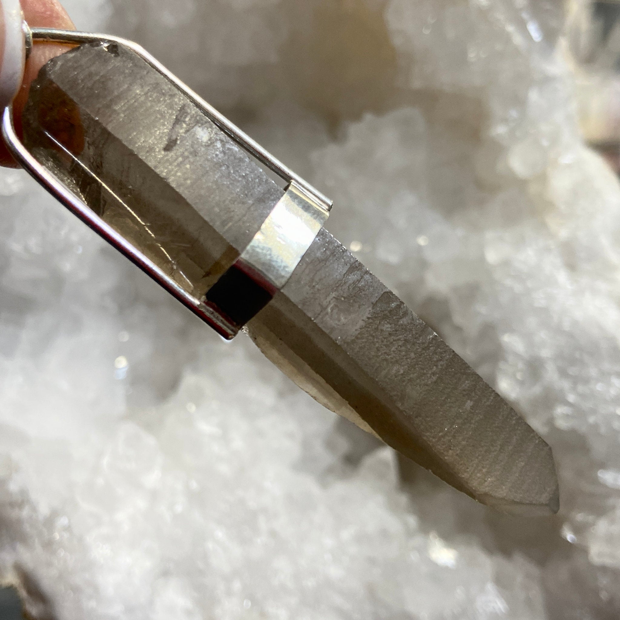 Smoky Lemurian Seed Pendant – Brazil - Bespoke by Song of the Sea