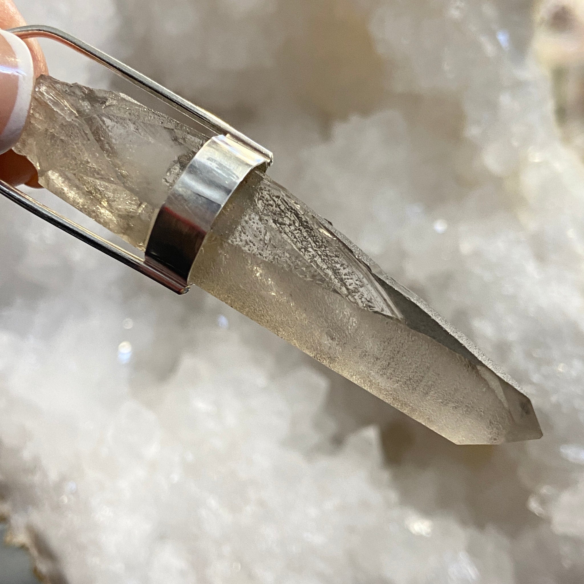 Smoky Lemurian Seed Pendant – Brazil - Bespoke by Song of the Sea