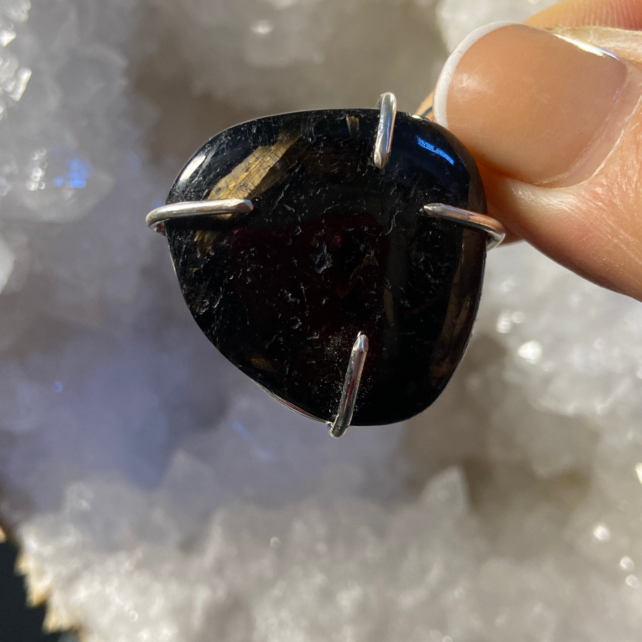 Nuummite Pendant - Bespoke by Song of the Sea