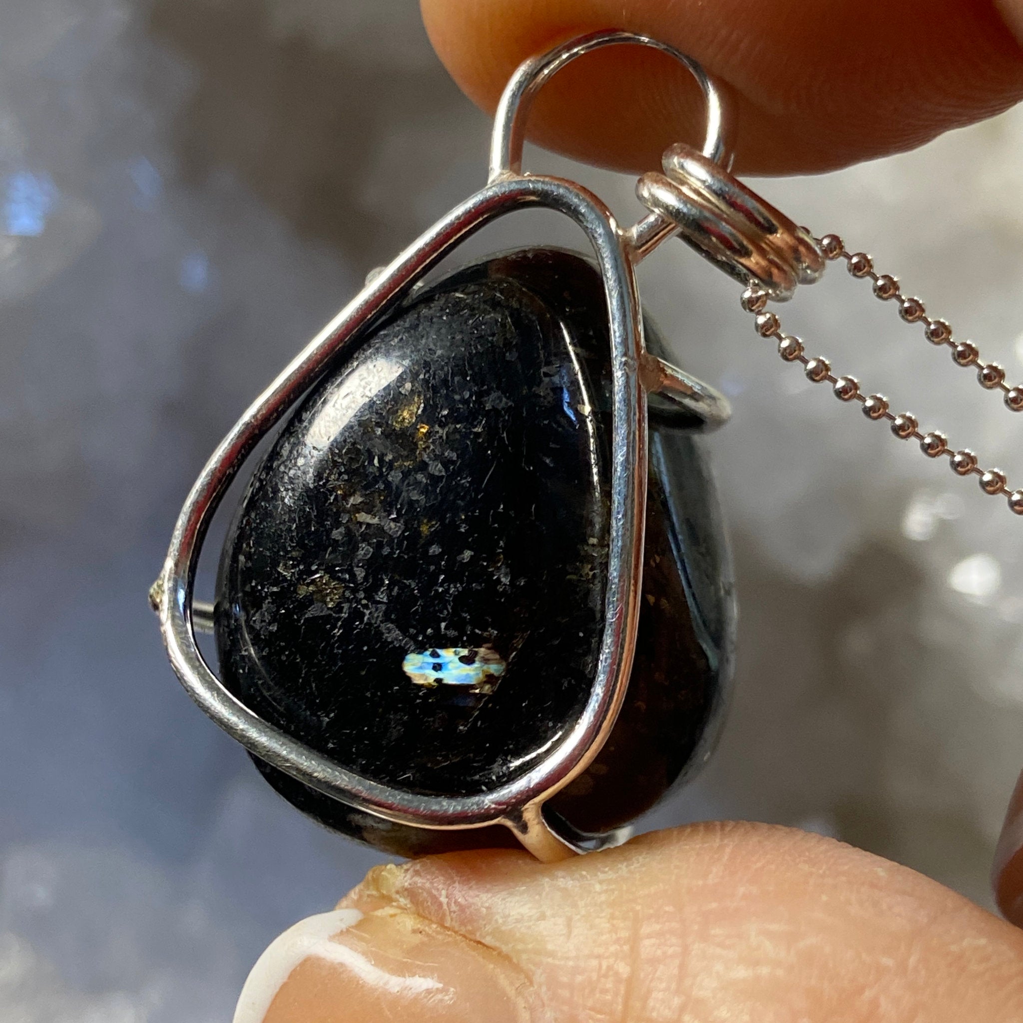 Nuummite Pendant - Bespoke by Song of the Sea