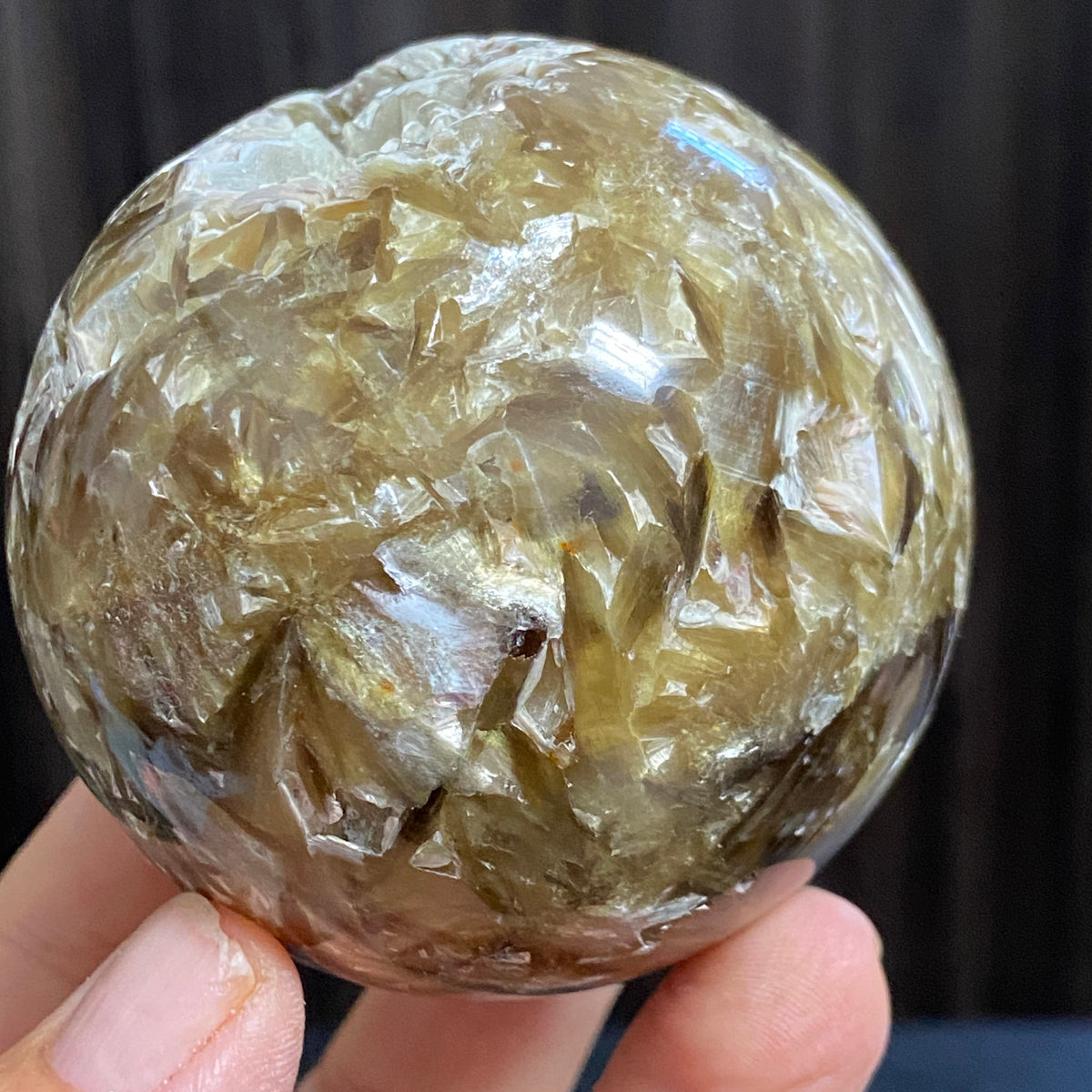 Rare Golden Muscovite Sphere