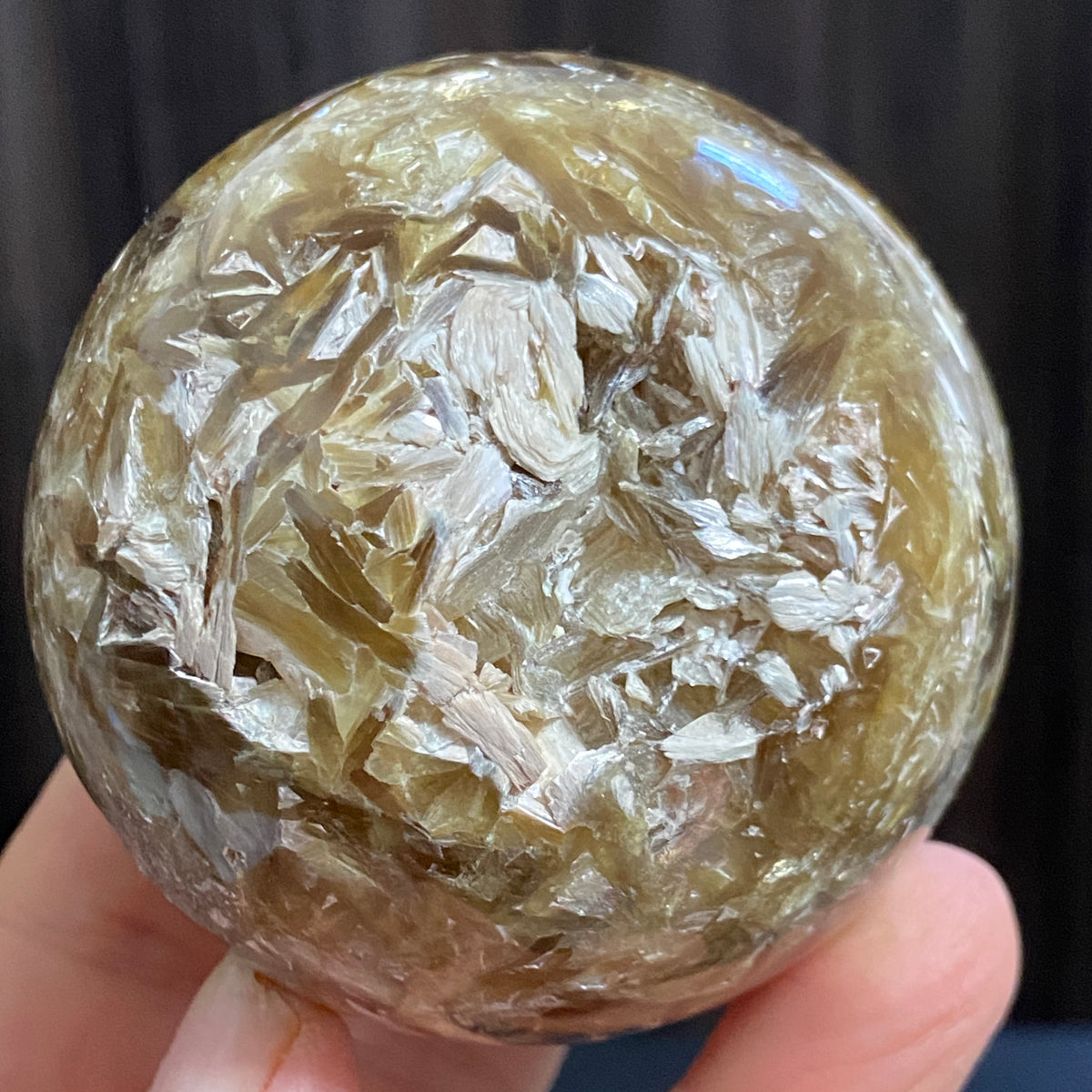Rare Golden Muscovite Sphere