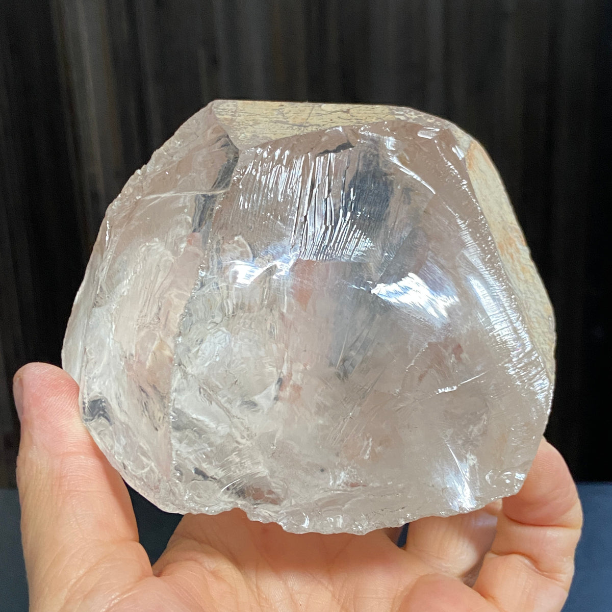 Large Ice-Clear Quartz Crystal with Termination