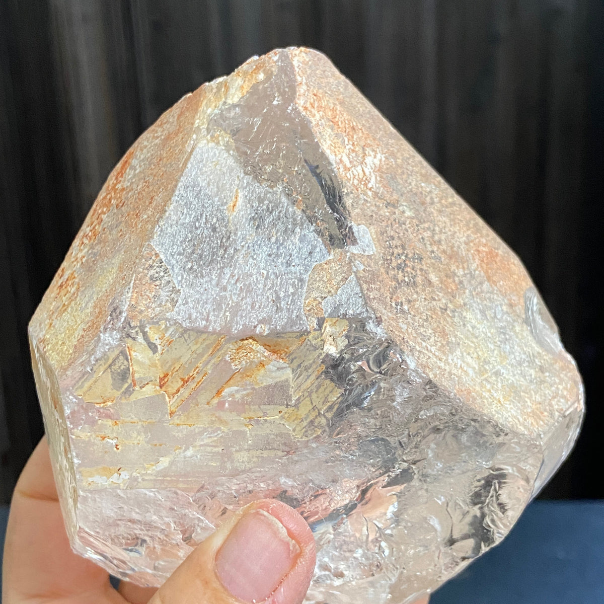 Large Ice-Clear Quartz Crystal with Termination