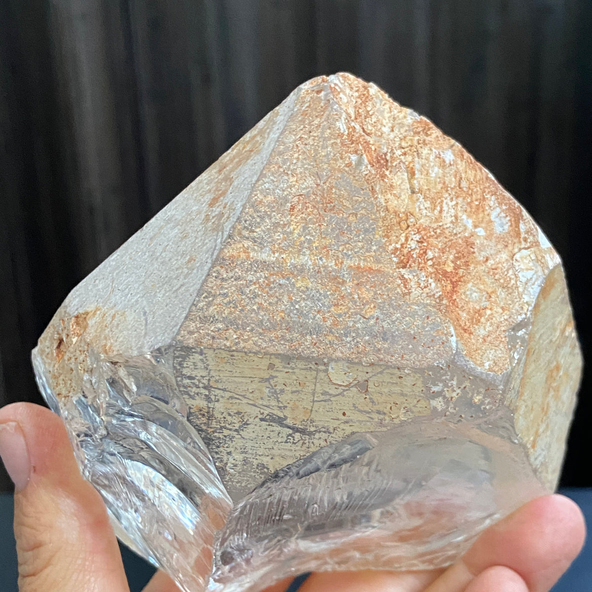 Large Ice-Clear Quartz Crystal with Termination