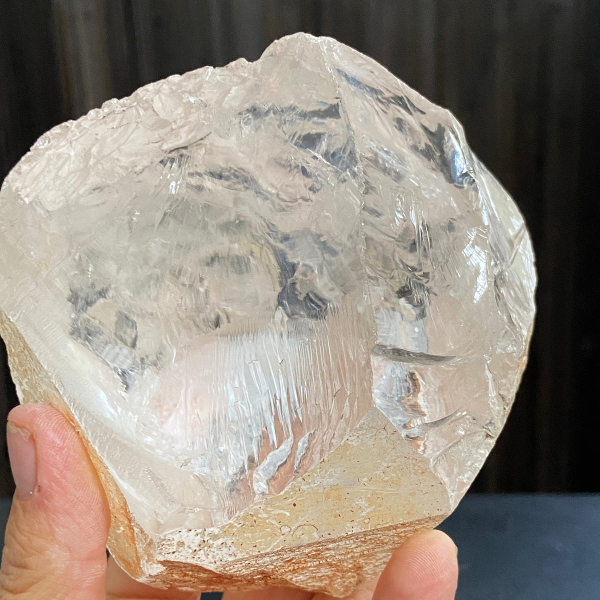 Large Ice-Clear Quartz Crystal with Termination