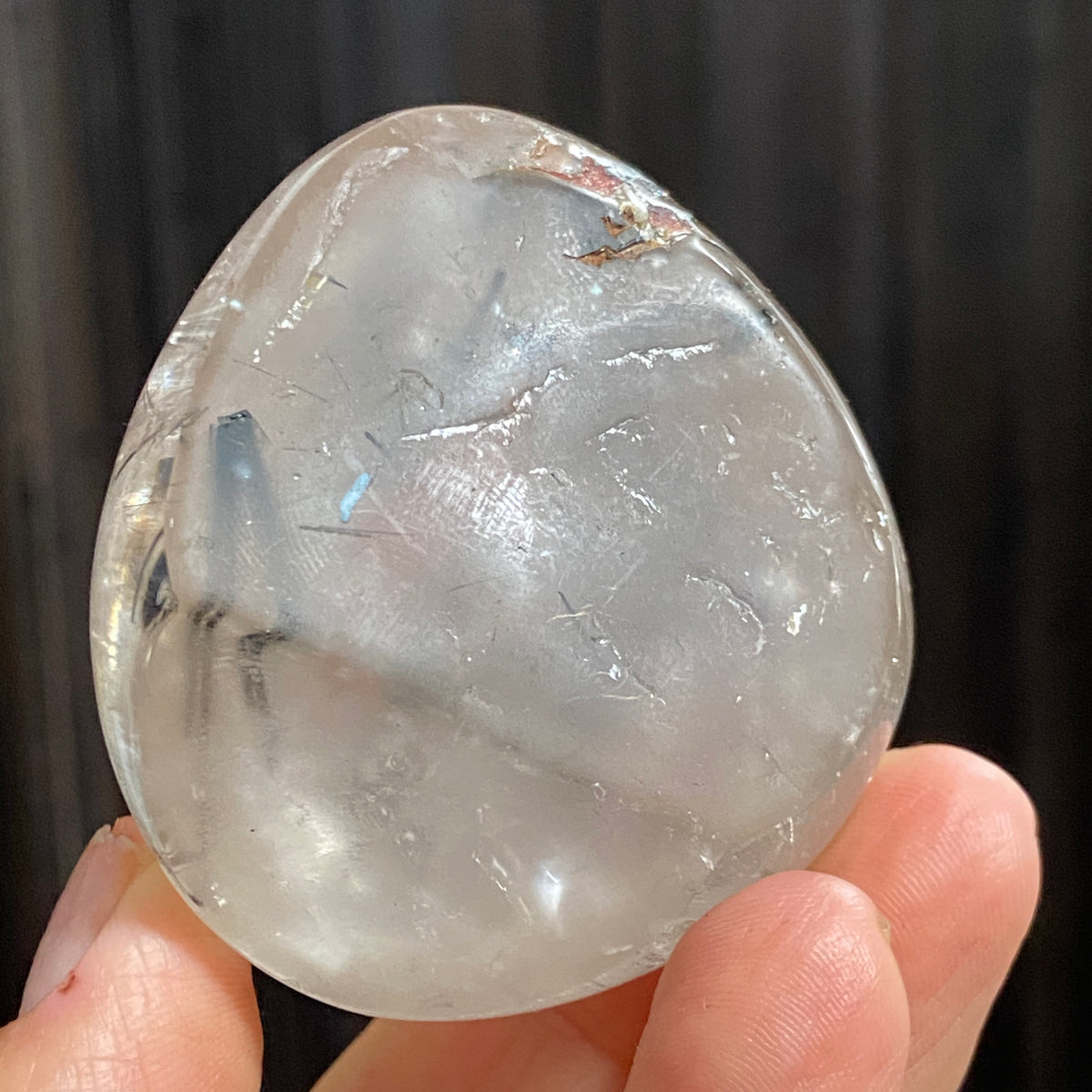 Black Tourmaline in Clear Quartz Freeform