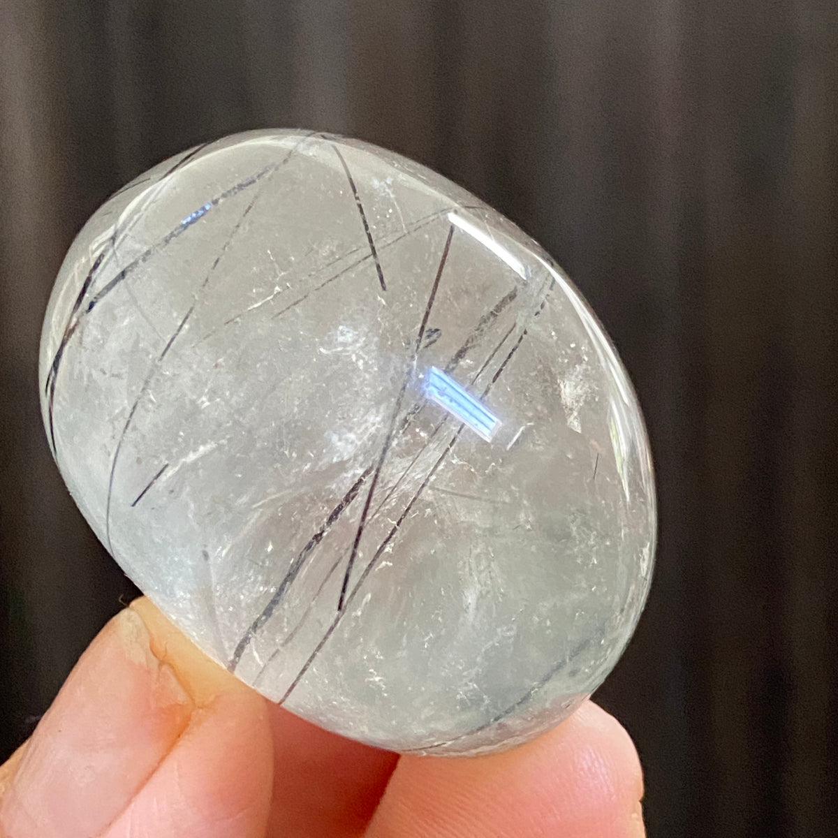 Black Tourmaline in Clear Quartz Freeform