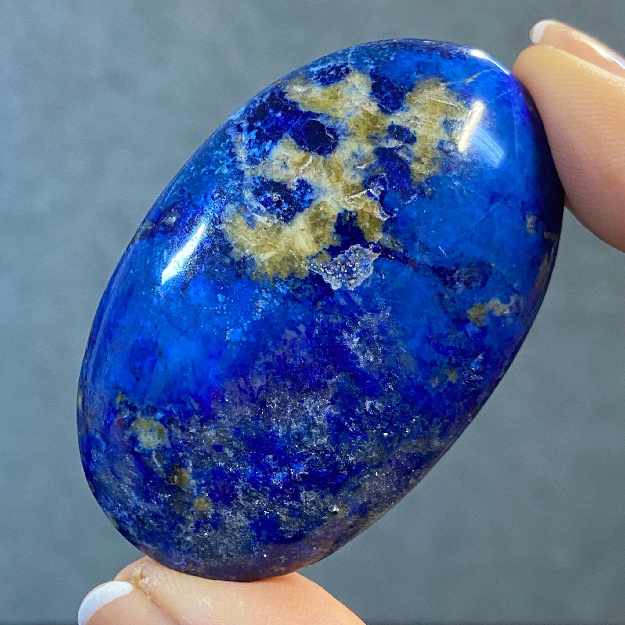 Lapis Lazuli Palmstone from Mine 4 – Afghanistan