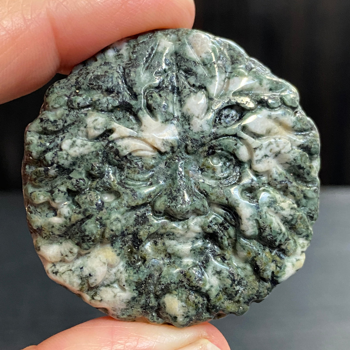 Preseli Bluestone Green Man Carving – Wales, UK