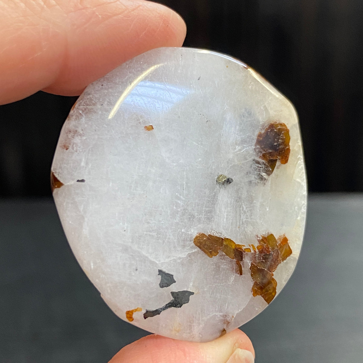 Cryolite Palmstone with Siderite Inclusions - Greenland