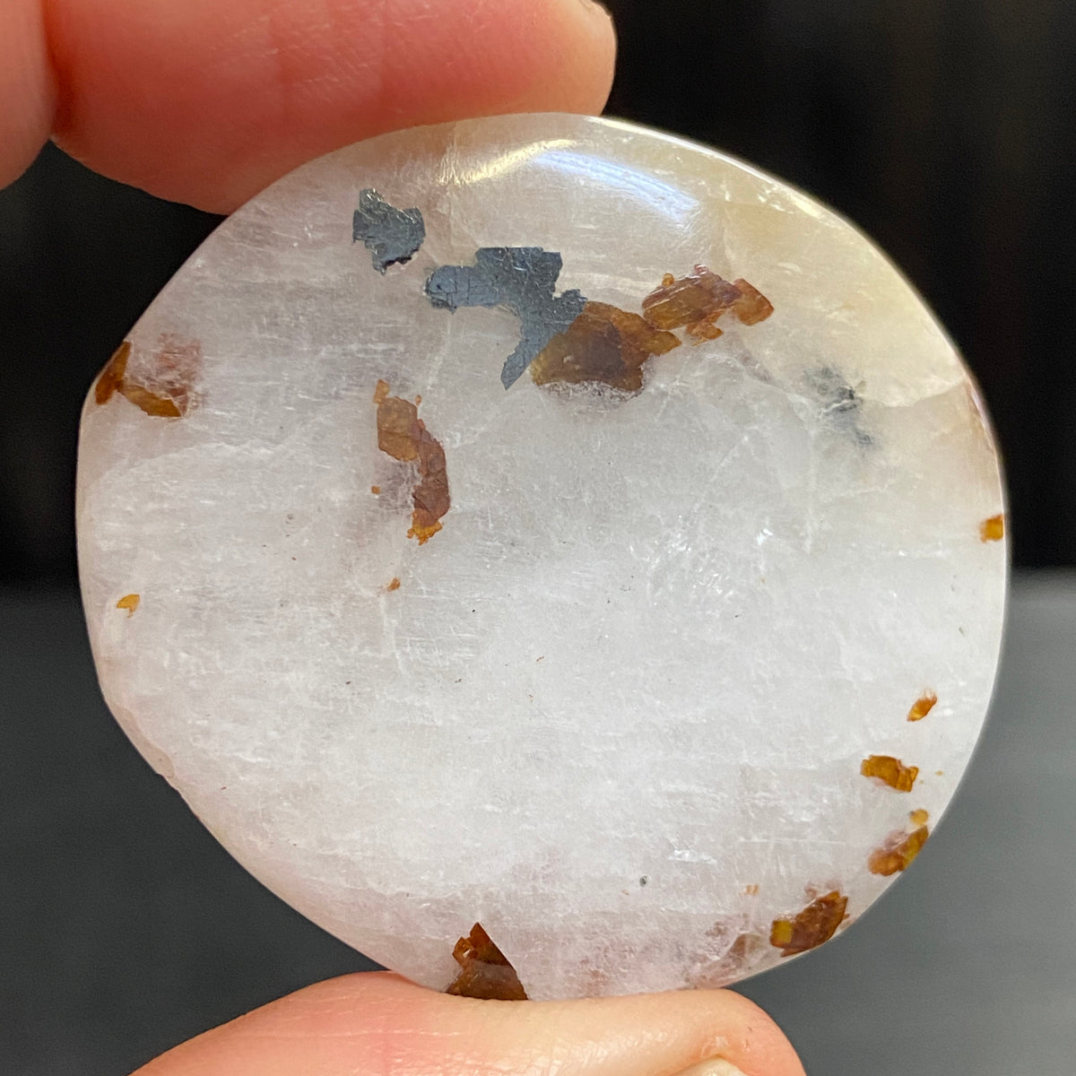 Cryolite Palmstone with Siderite Inclusions - Greenland