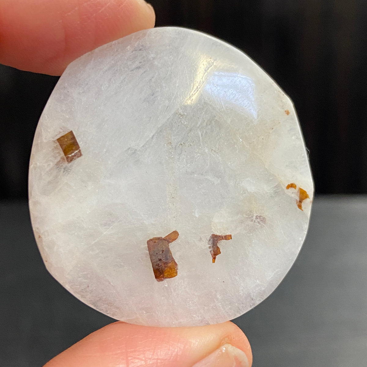 Cryolite Palmstone with Siderite Inclusions - Greenland