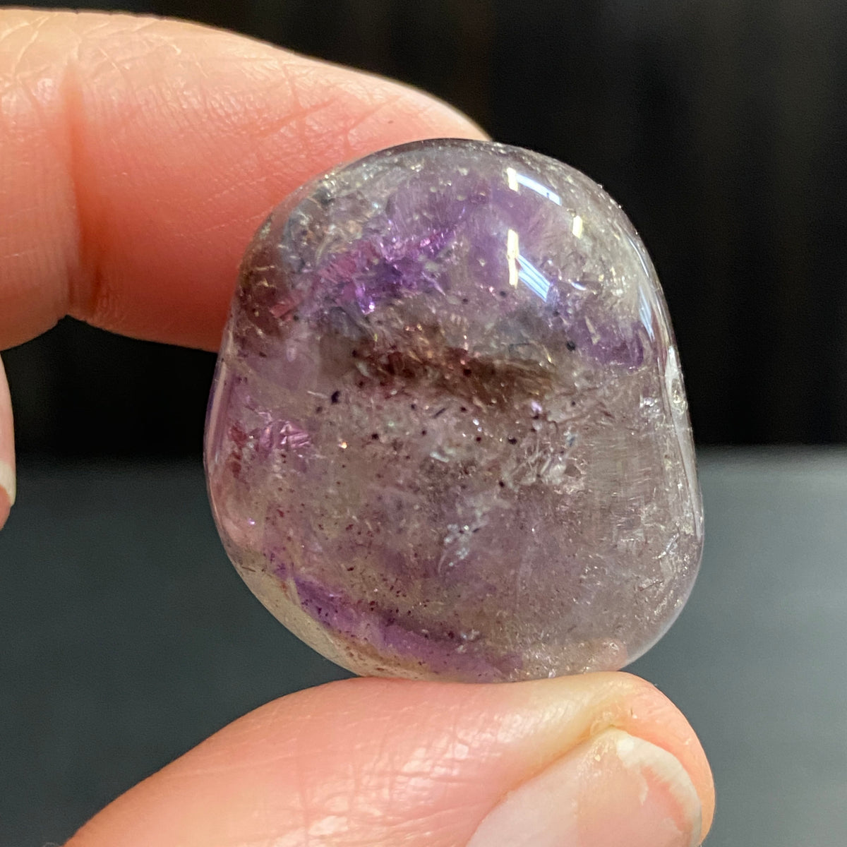 Brandberg Smoky Amethyst Tumbled Stone – Namibia