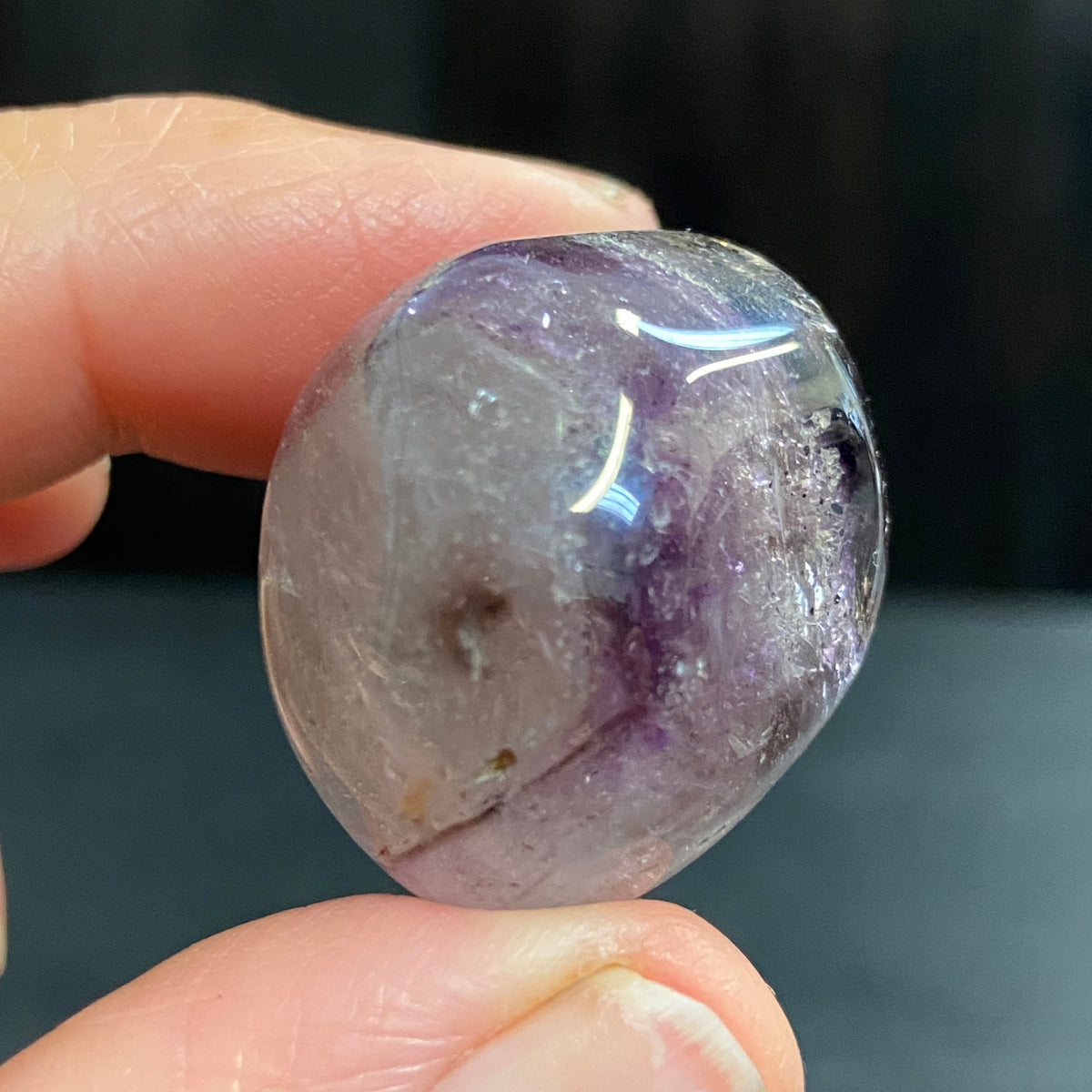 Brandberg Smoky Amethyst Tumbled Stone – Namibia