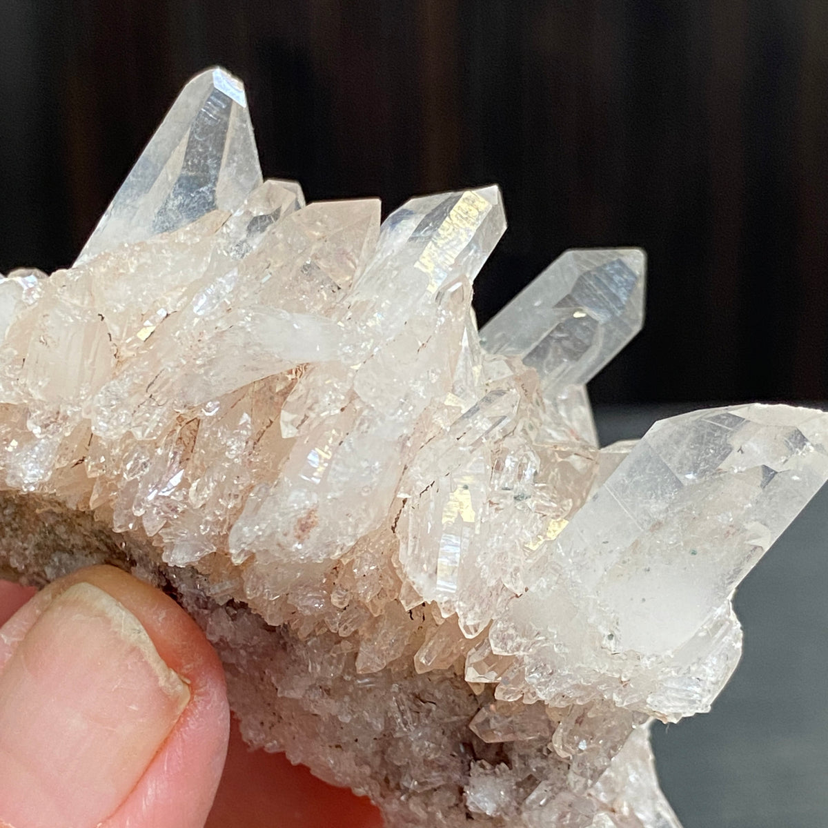 Sacred Pink Lemurian Quartz Cluster – Colombia