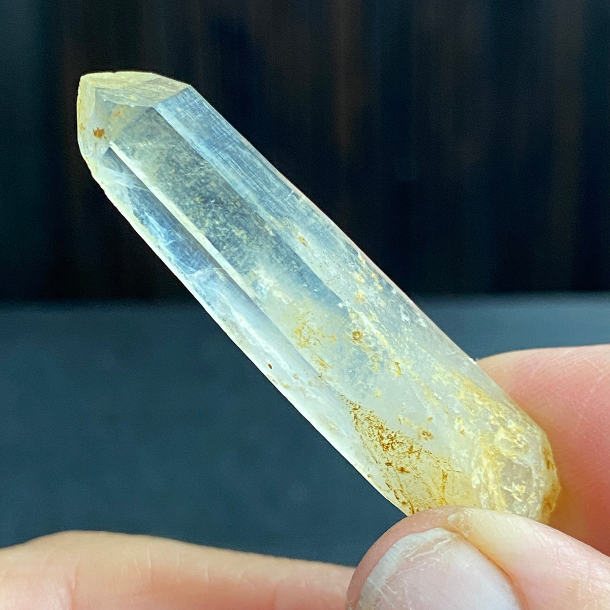 Golden Healer Lemurian Light “Blue Smoke” Quartz – Colombia
