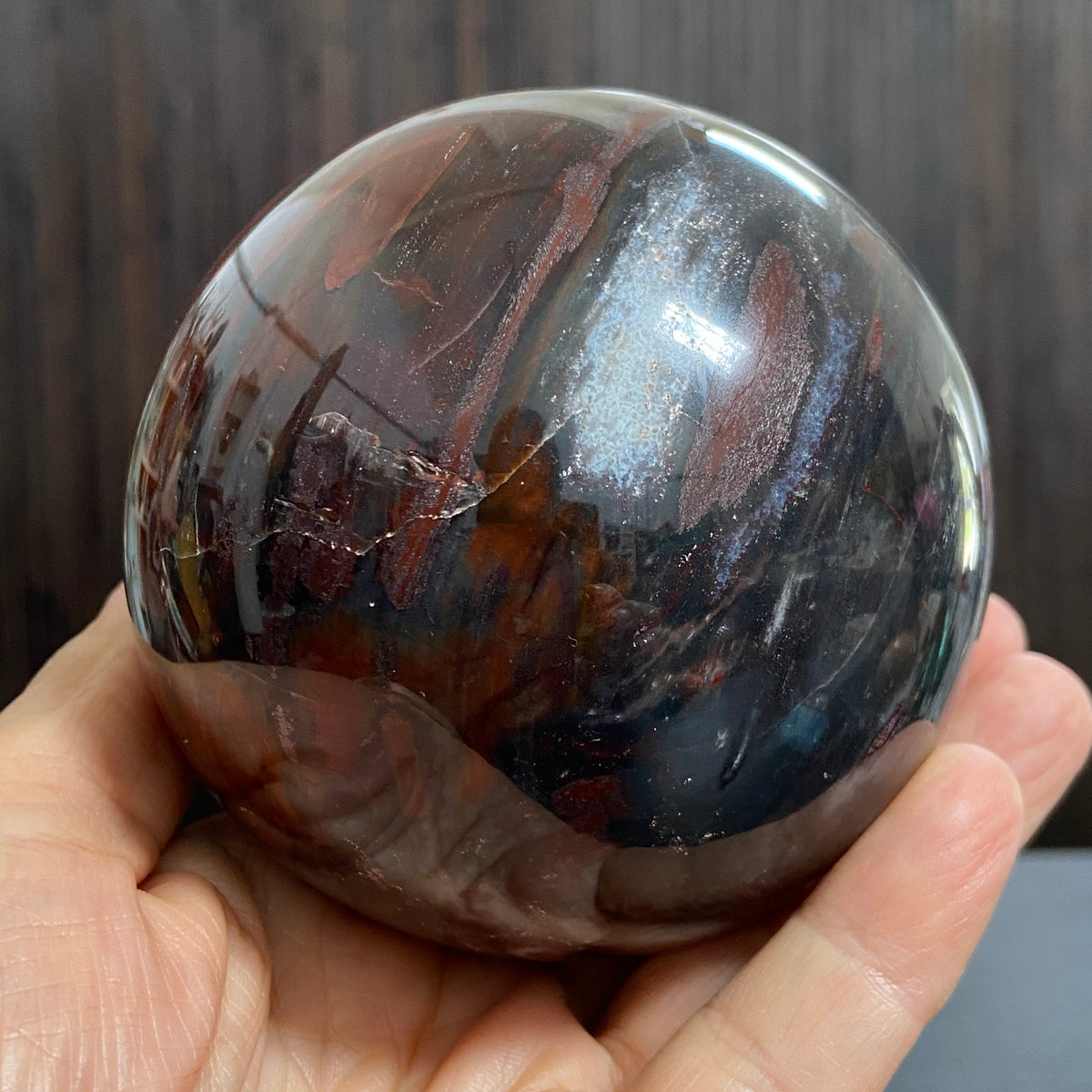 Redwood Petrified Wood Sphere – Madagascar