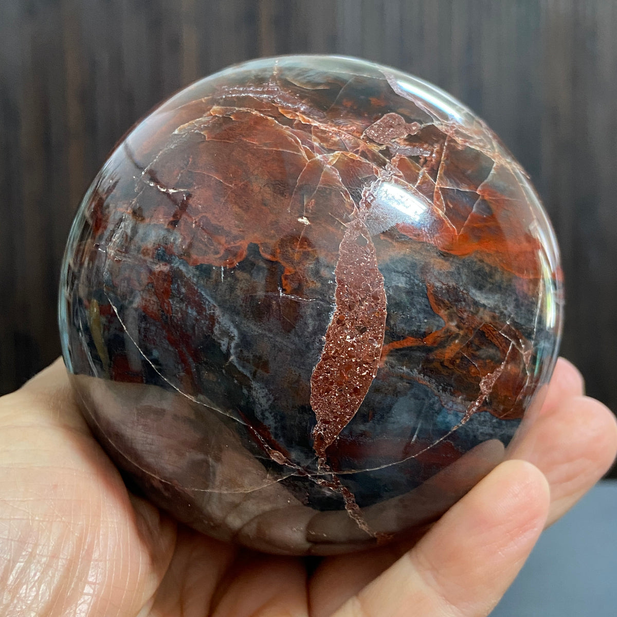 Redwood Petrified Wood Sphere – Madagascar