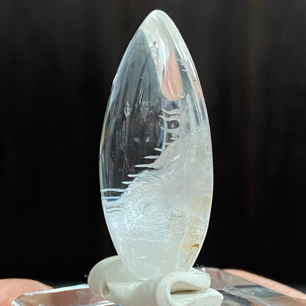 Moonlit Ascent — AAA Diamond-Etched Clear Landscape Quartz