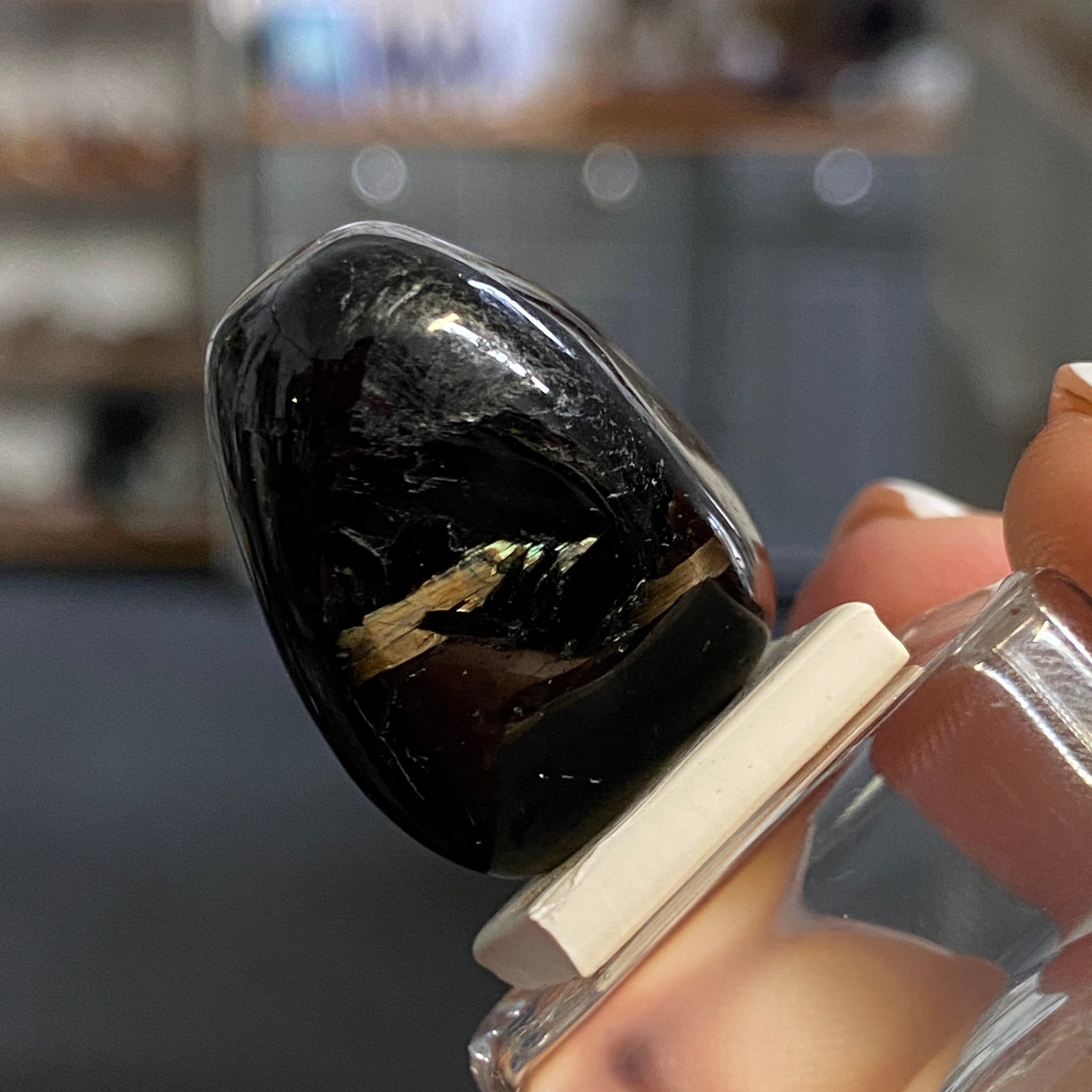 The Best Nuummite from Greenland - Tumbled Stone - AAA