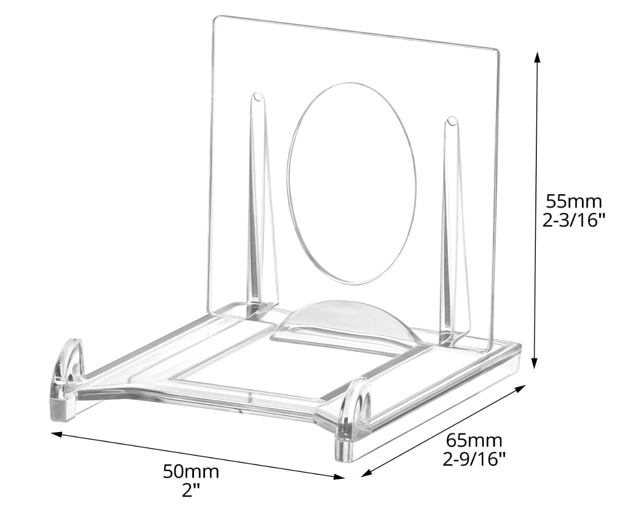 Two Piece Plastic Display Stand
