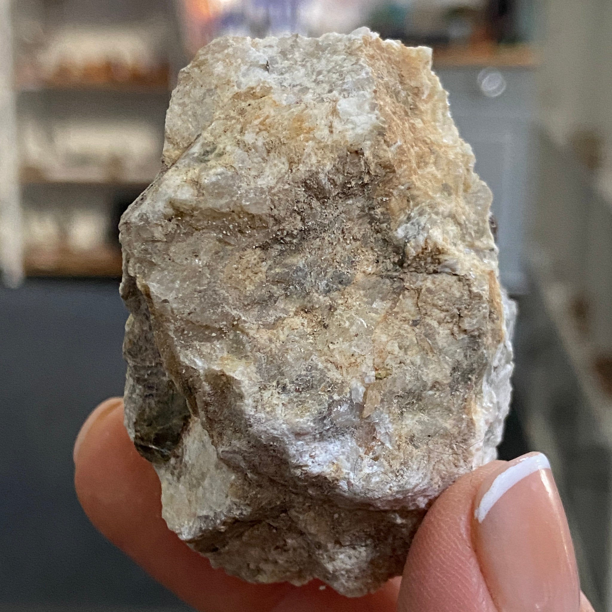 Almandine Garnet on Calcite Matrix - Castle Rocks Cornwall