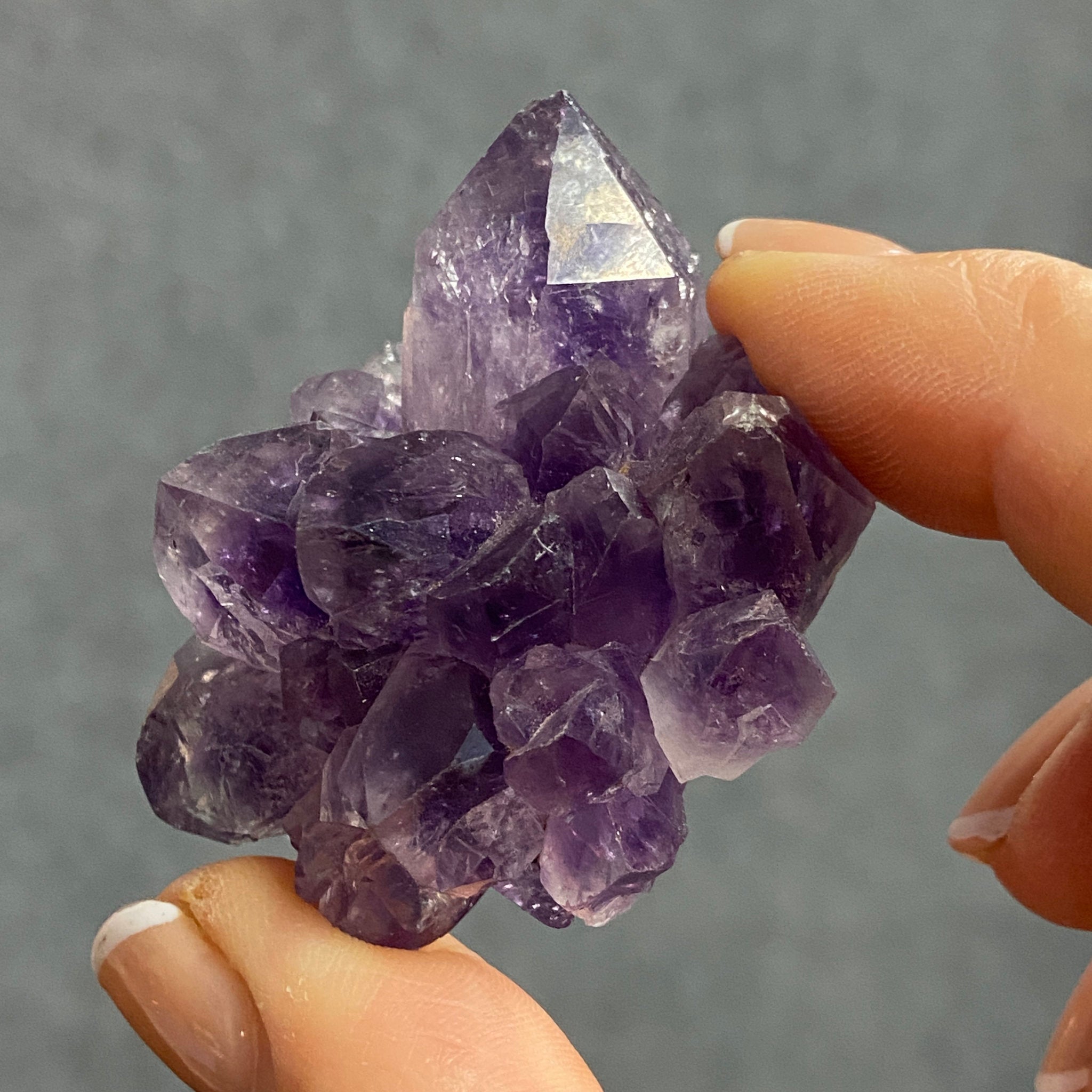 Amethyst Flower – Stalactite Slice - Castle Rocks Cornwall