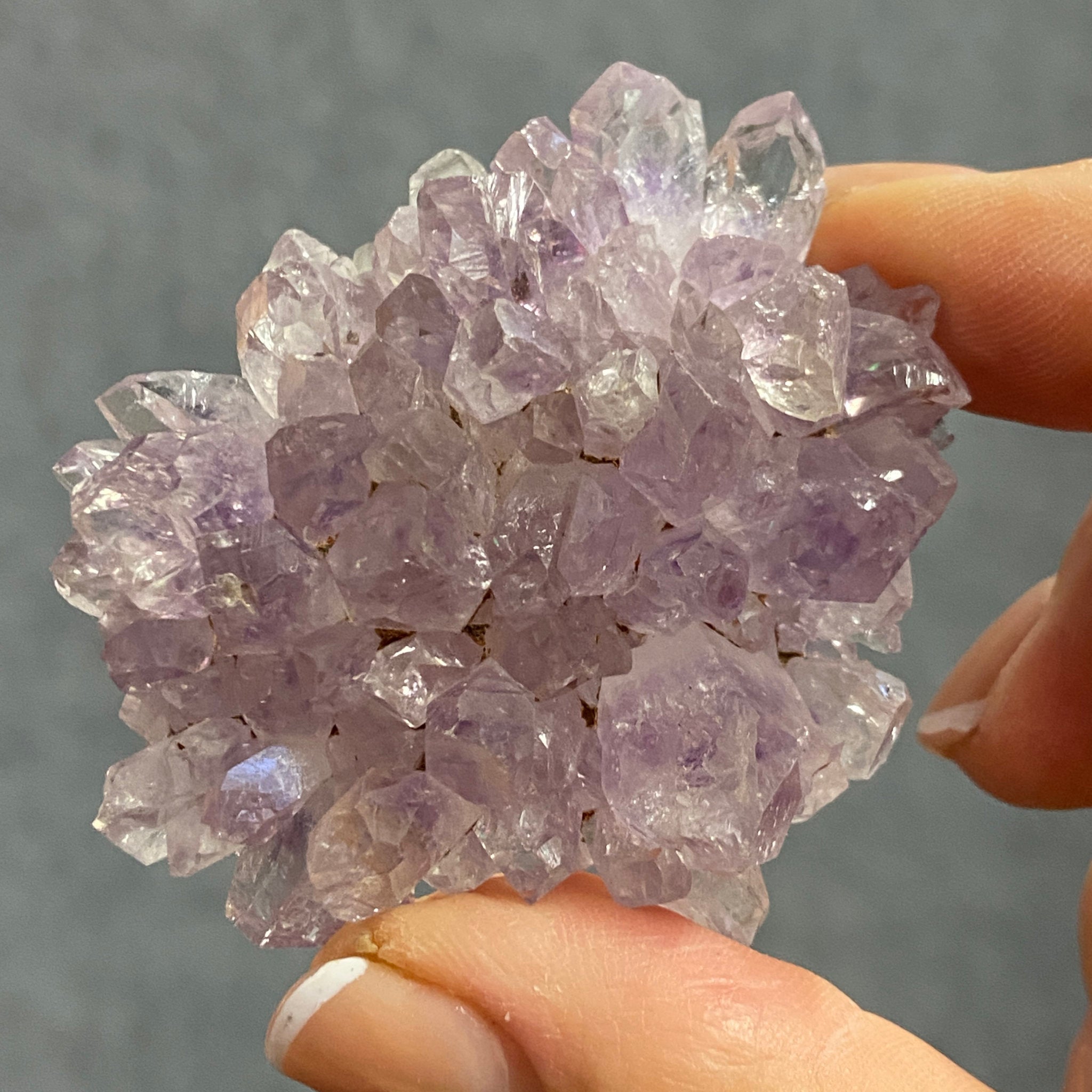 Amethyst Flower – Stalactite Slice - Castle Rocks Cornwall