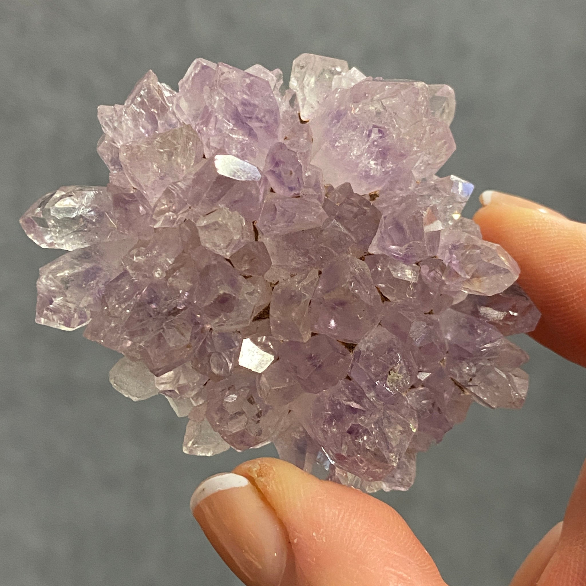 Amethyst Flower – Stalactite Slice - Castle Rocks Cornwall